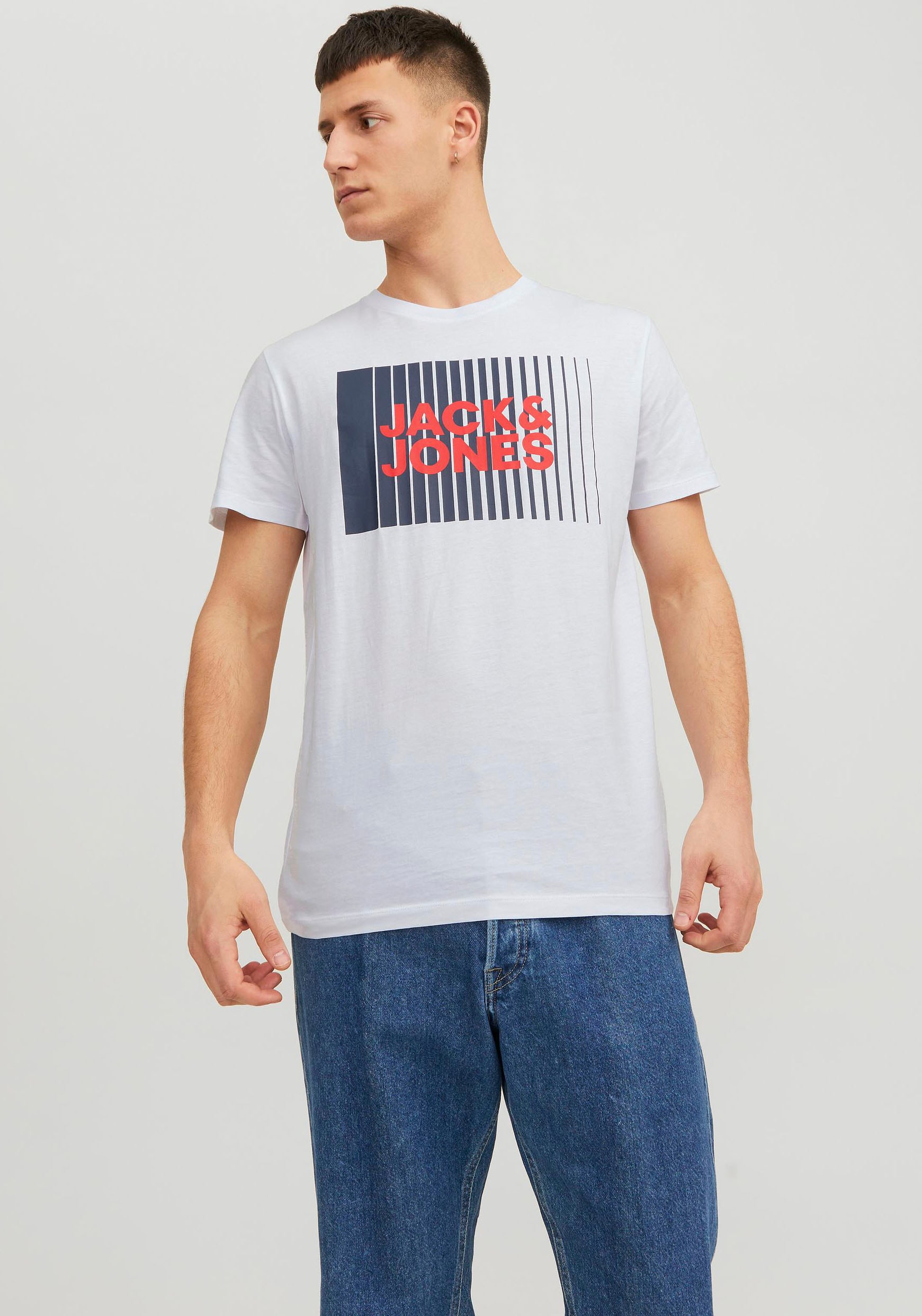 Jack & Jones Rundhalsshirt »JJECORP LOGO TEE PLAY SS O-NECK NOOS«