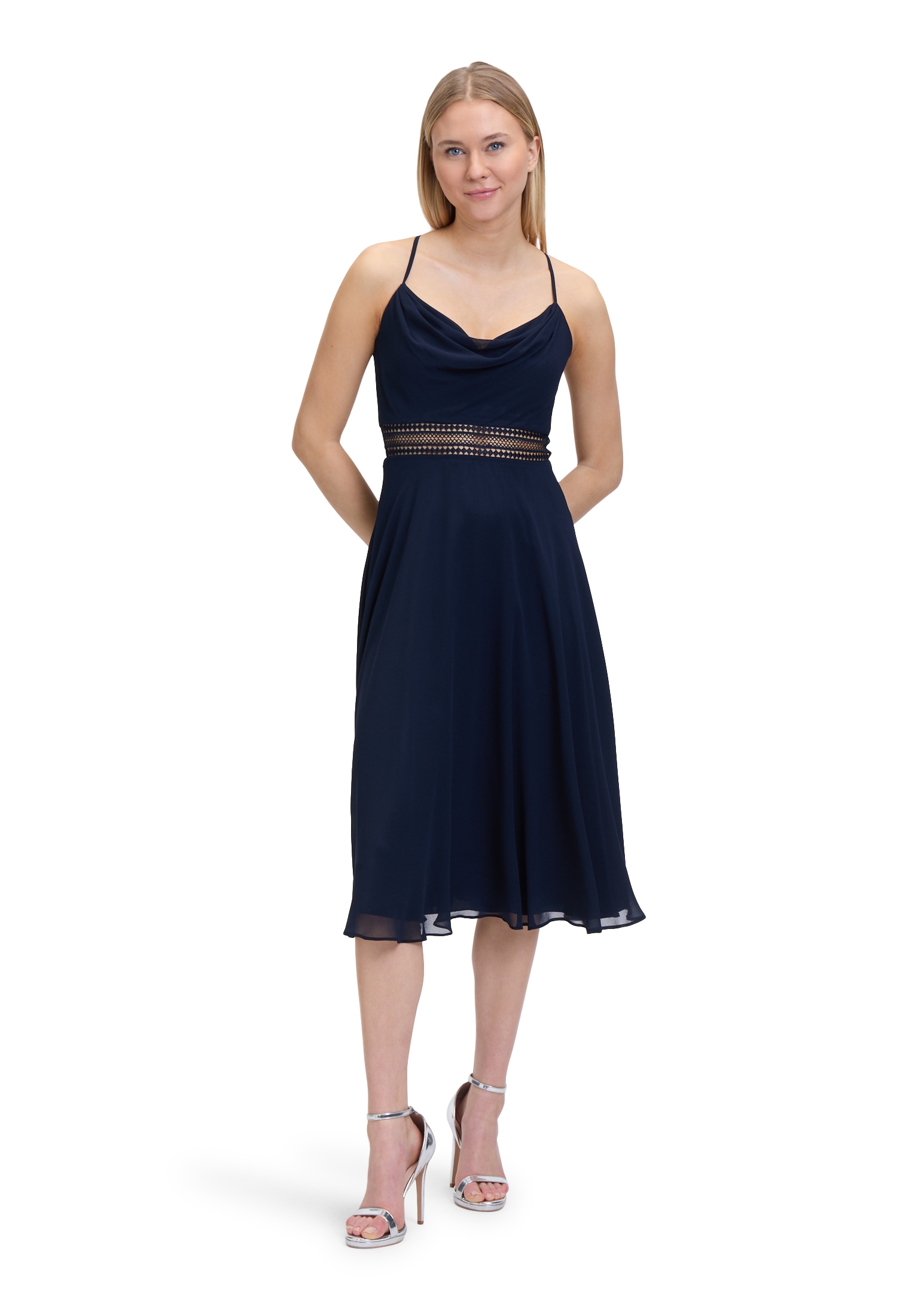 Vera Mont Cocktailkleid »Cocktailkleid mit Wasserfallausschnitt«