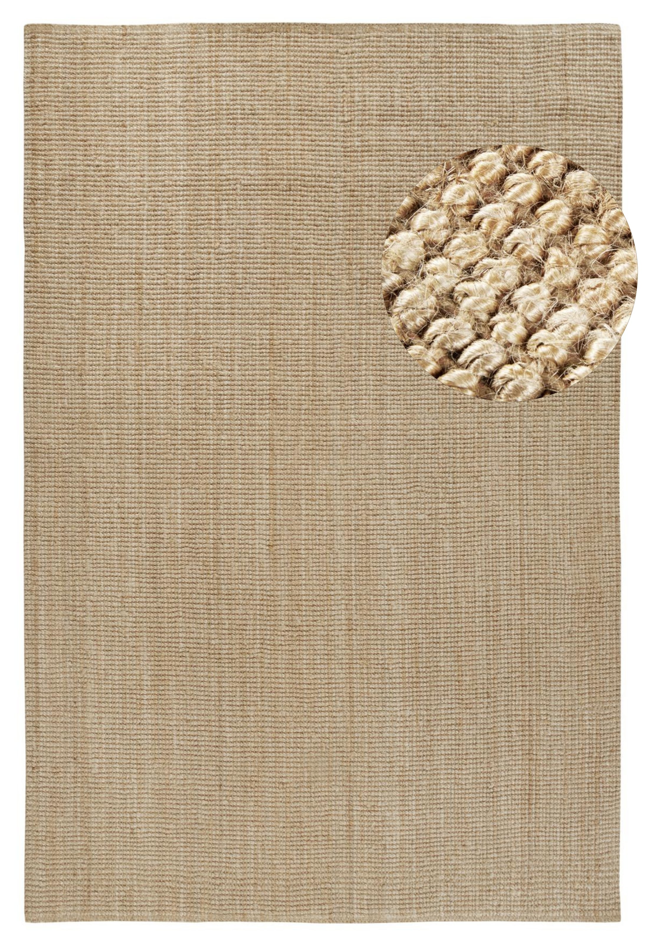 Villeroy & Boch Teppich »Rosalie«, rechteckig, Jute, Natur, Wohnzimmer, Esszimmer, Schlafzimmer, Flur, Modern, Boho