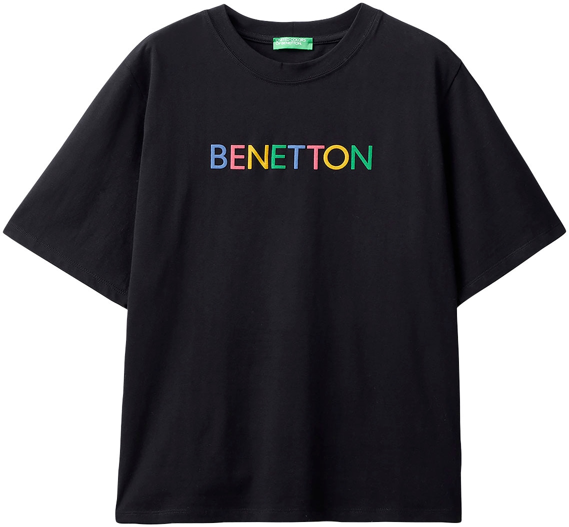 United Colors of Benetton vorne T-Shirt, bei Label-Schriftzug ♕ mit