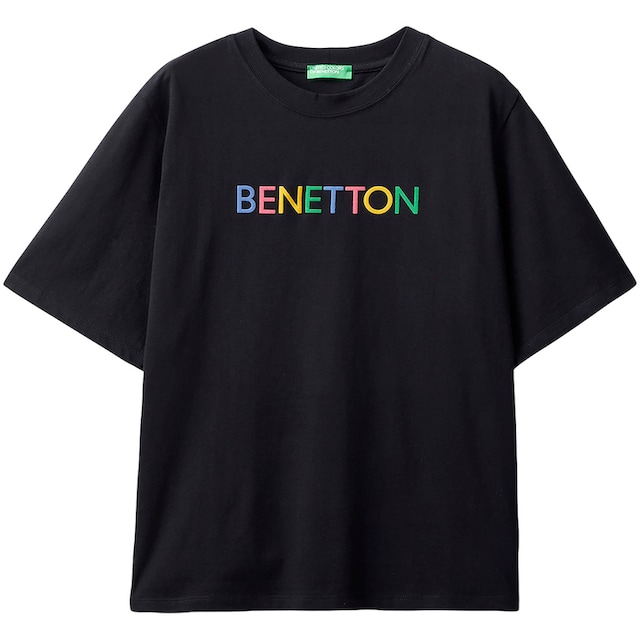 United Colors of Benetton T-Shirt, mit Label-Schriftzug vorne bei ♕