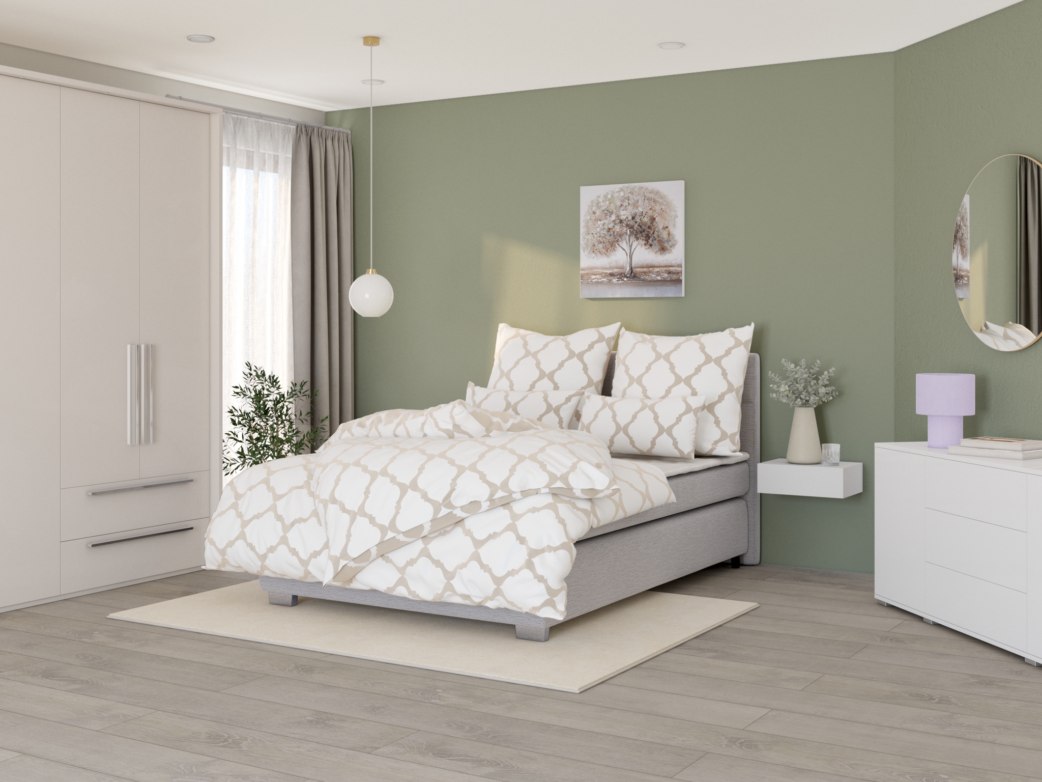 Home affaire Wendebettwäsche »Alba in Gr. 135x200 oder 155x220 cm« 2 tlg. Bettwäsche mit Wendeoptik, in verschiedenen Qualitäten, Baumwolle