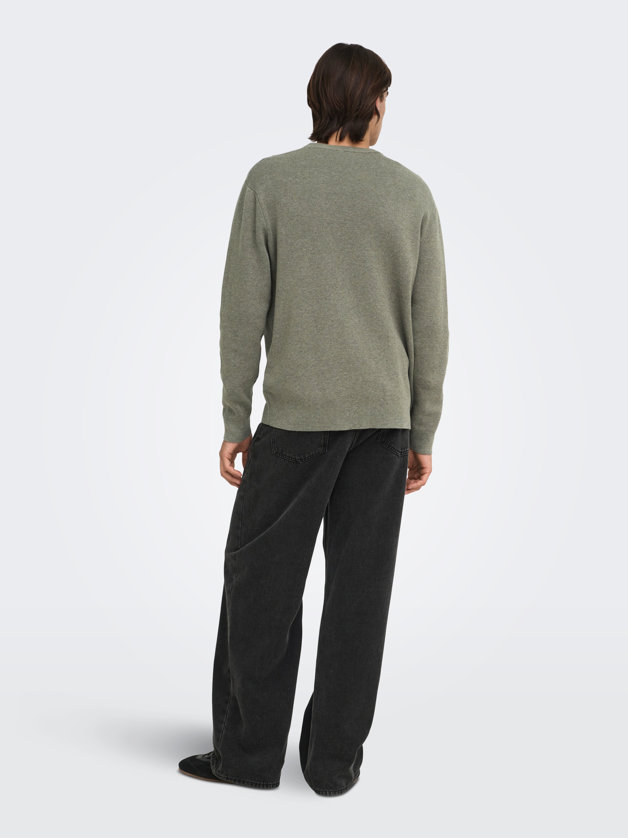 ONLY & SONS Strickpullover »ONSTING RLX CREW NECK KNIT NOOS« Baumwolle, relaxed fit