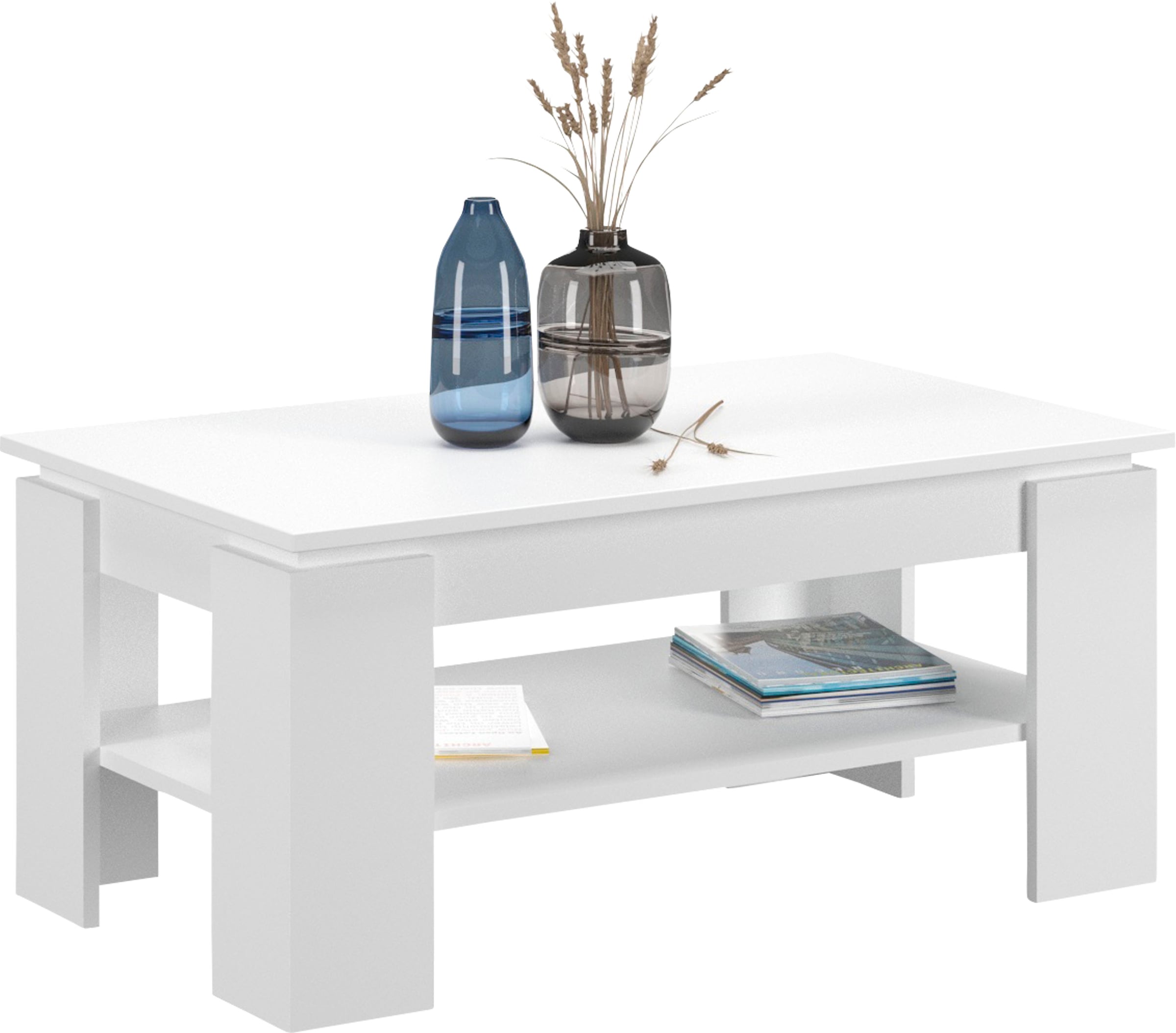 INOSIGN Couchtisch »Kalmar, rechteckig, 100 x 60 cm, 1 Ablageboden«, Sofatisch, Beistelltisch, Kaffetisch, Wohnzimmertisch, coffee table