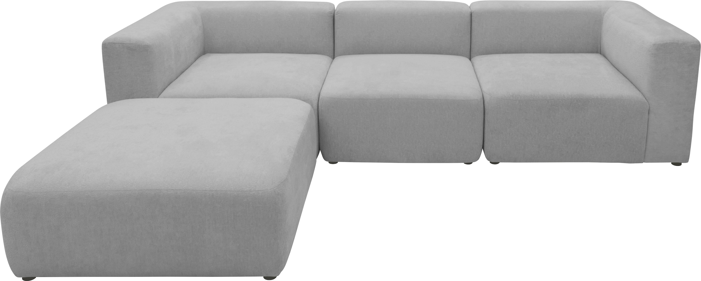 andas 3-Sitzer »Utvik kann individuell zusammengestellt werden«, Modulsofa, bestehend aus 2 Eck-, 1 Mittelelement und 1 Hocker