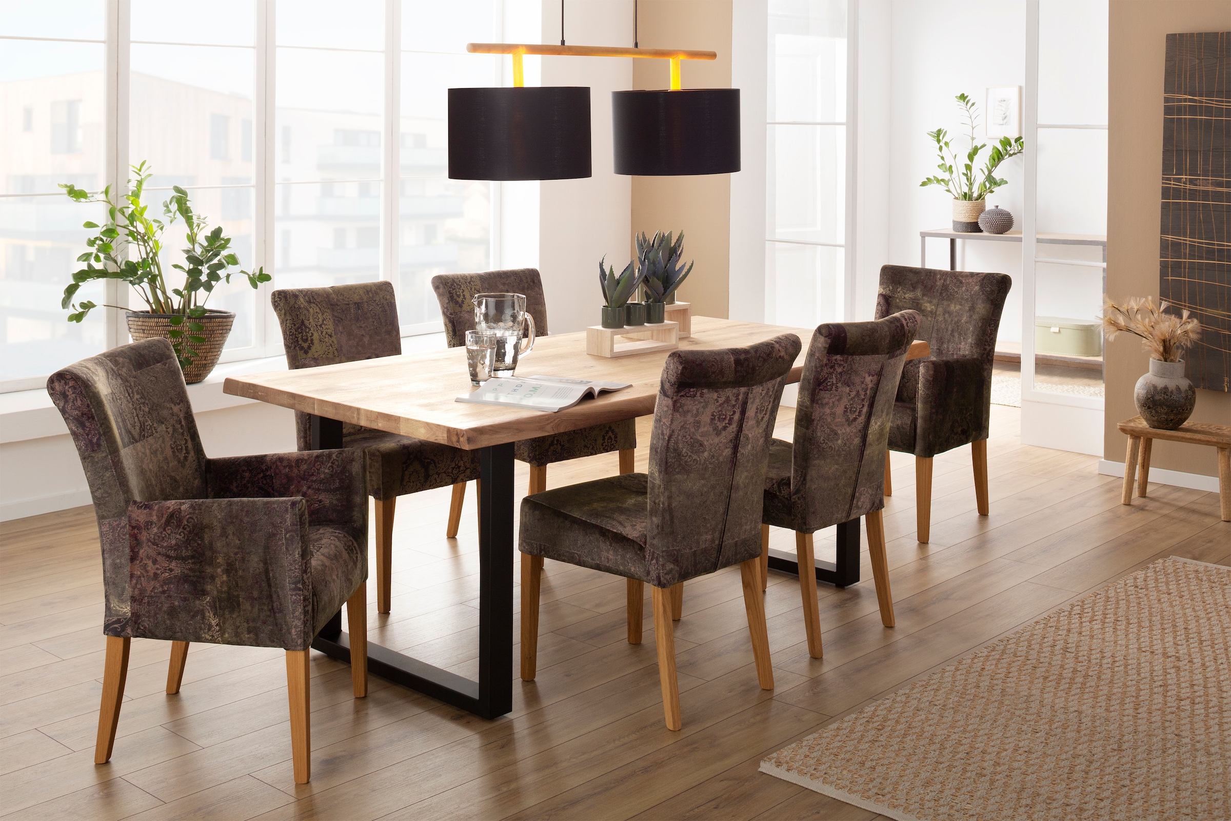 Home affaire Esstisch »Tristan«, mit Baumkante