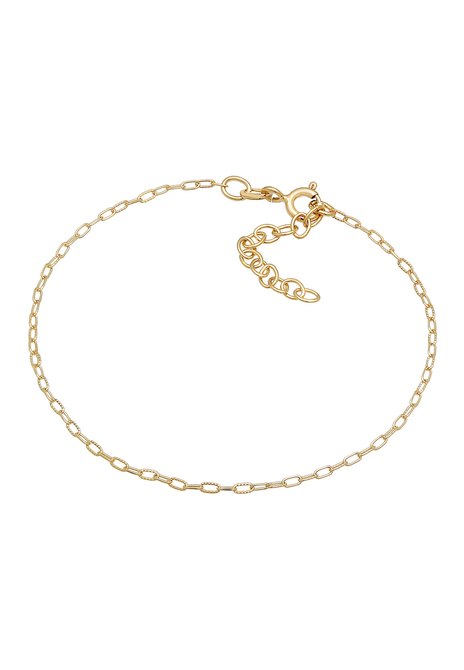 Elli Armkette »Armband Glieder Oval Fein Basic 925 Silber«