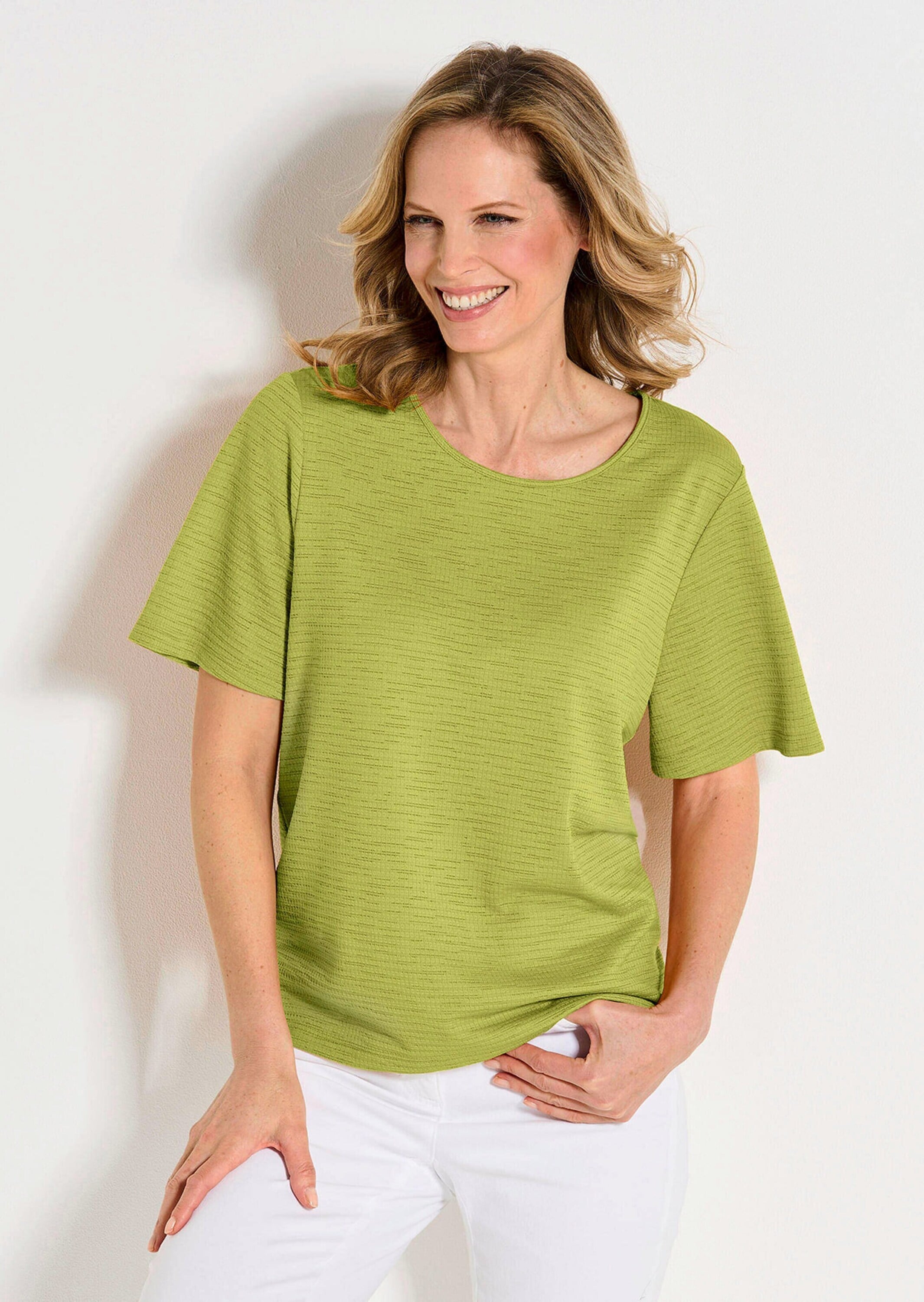 GOLDNER Kurzarmshirt »Halbarm Jersey-Shirt, U-Boot-Ausschnitt« U-Boot-Ausschnitt