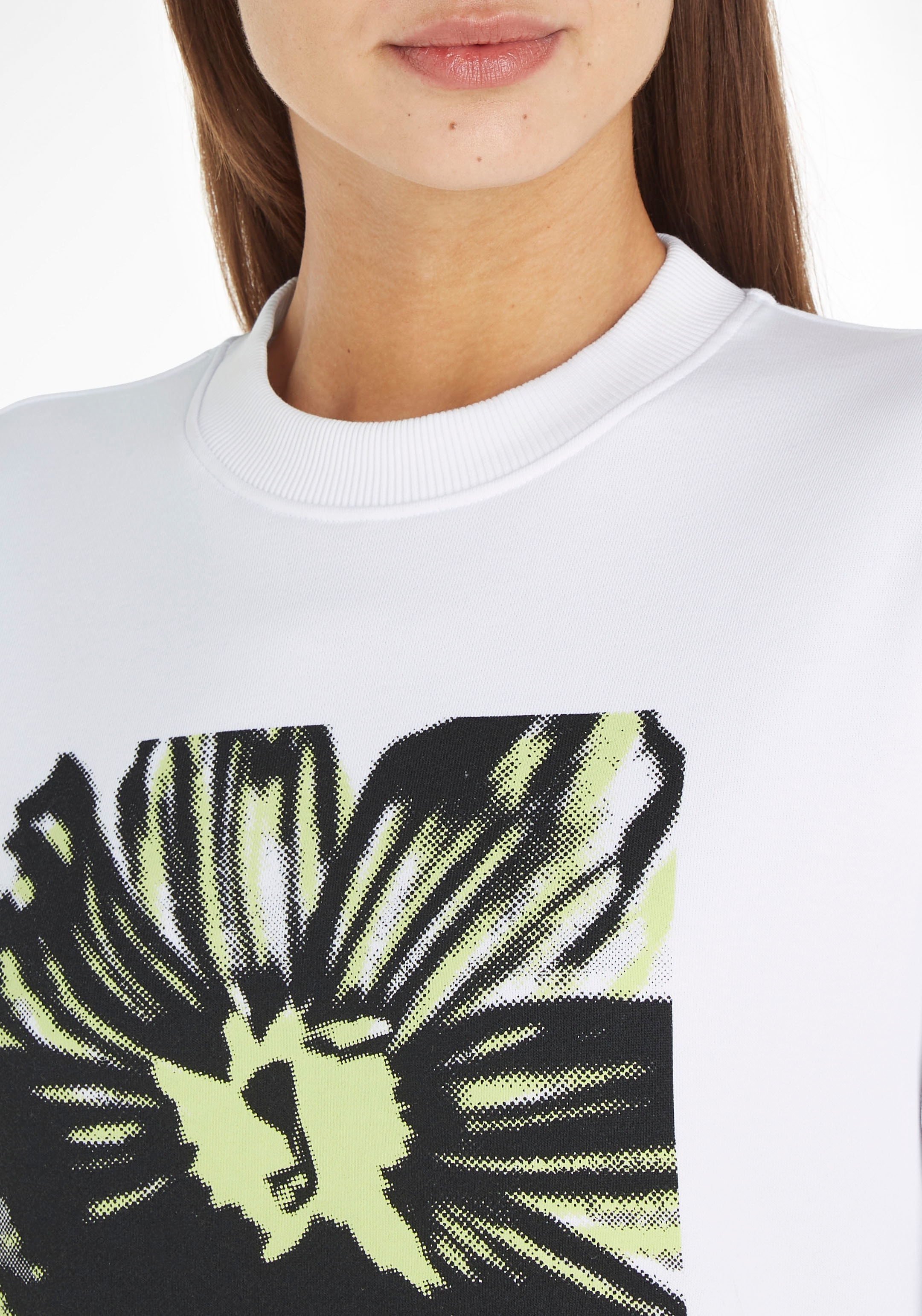 Calvin Klein Sweatshirt, mit Rundhalsausschnitt