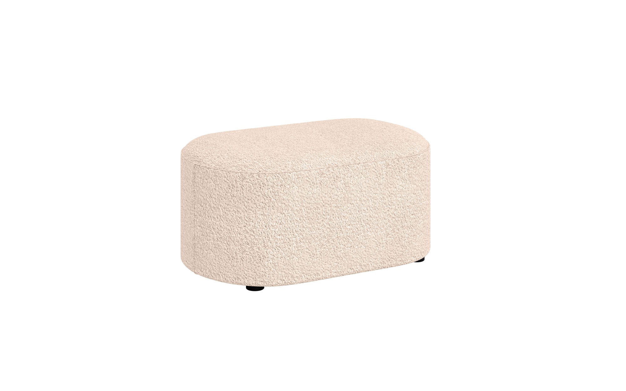 andas Polsterhocker »Polsterhocker Tvinne, mit Wellenunterfederung«, passend zum Ecksofa, auch in Bouclé, B/T/H: 90/50/44 cm