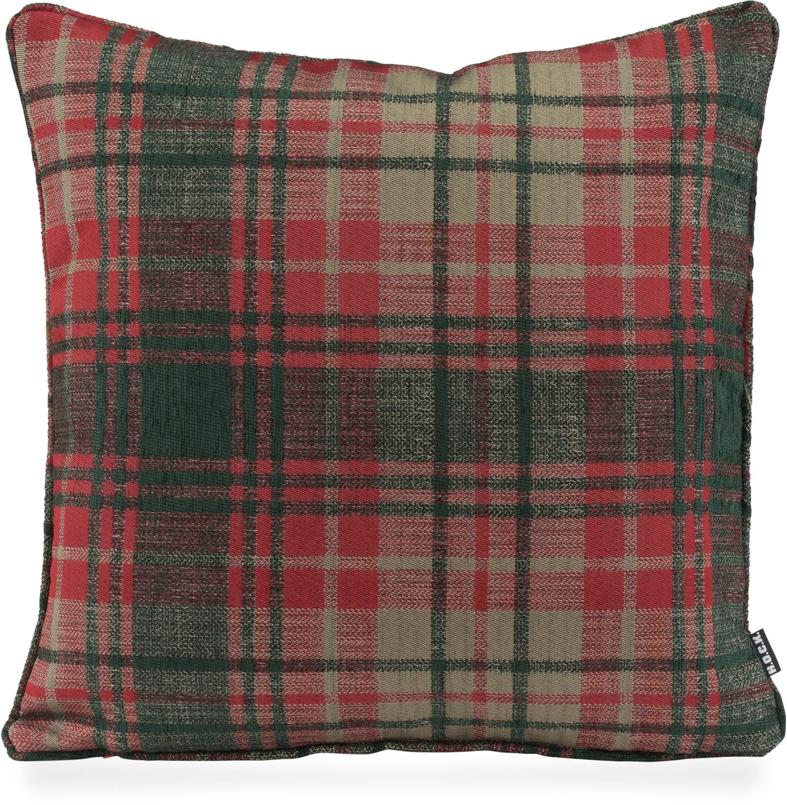H.O.C.K. Dekokissen »Eddy« Karo, Weihnachtskissen, inkl. Füllung, Bezug mit Reißverschluss