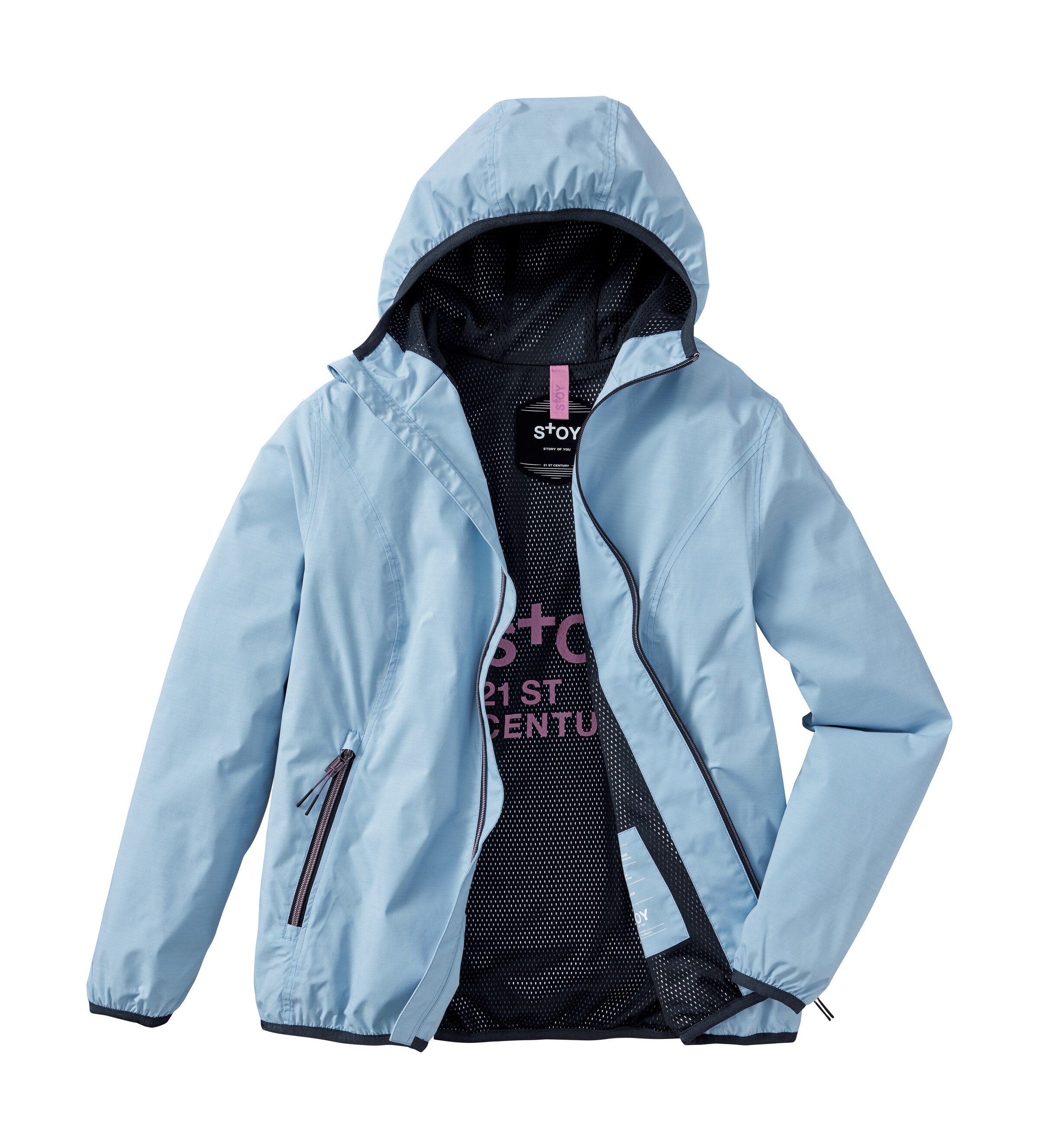 STOY Funktionsjacke »STS 18 WMN JCKT« Wasser- und winddicht, atmungsaktiv, packbar, PFAS-frei