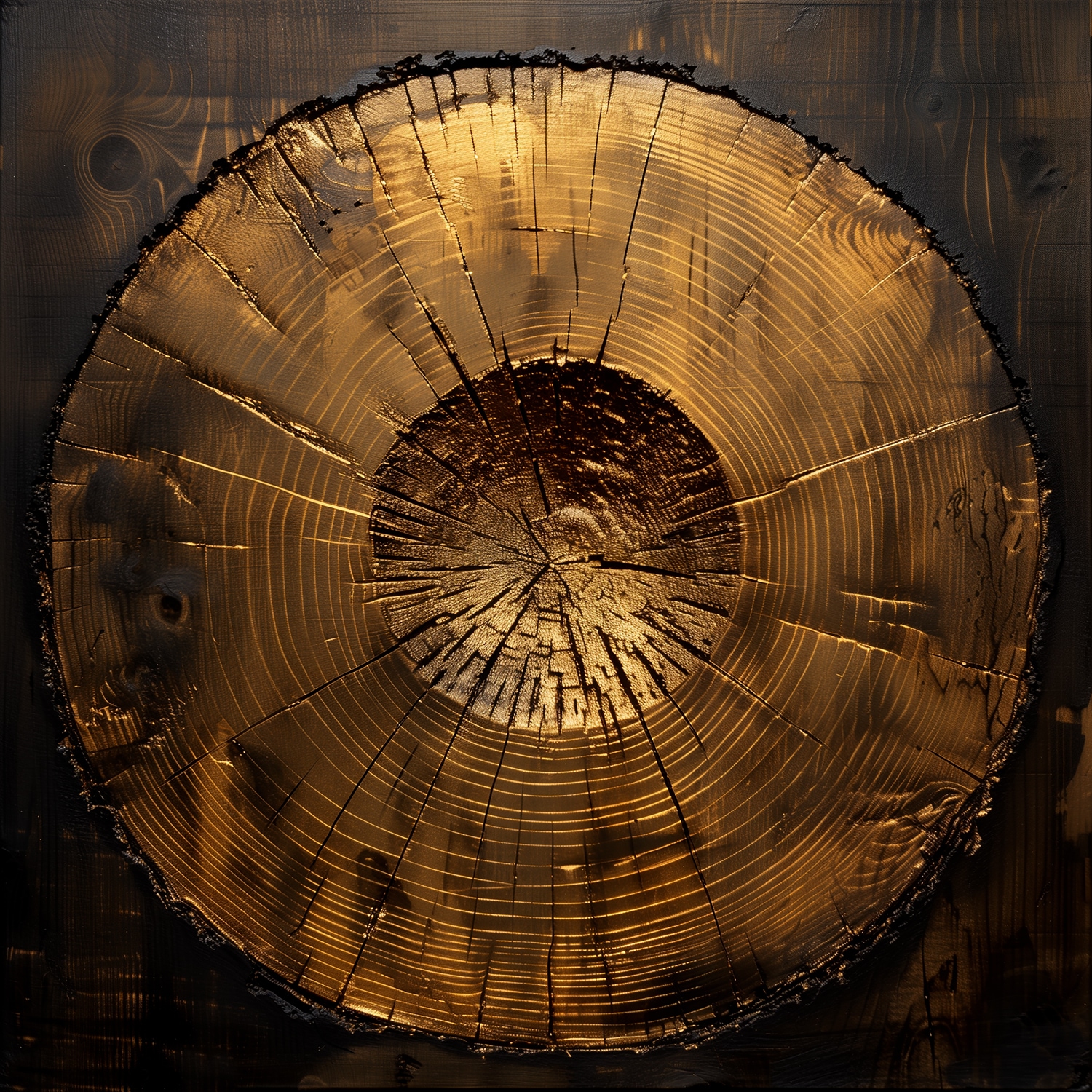 queence Acrylglasbild »Abstrakte Kunst in Gold« Abstrakt | Abstrakte | Formen | Gemälde | Kunst 1 Stk. tlg. HD Premium Kunstdruck in Galeriequalität