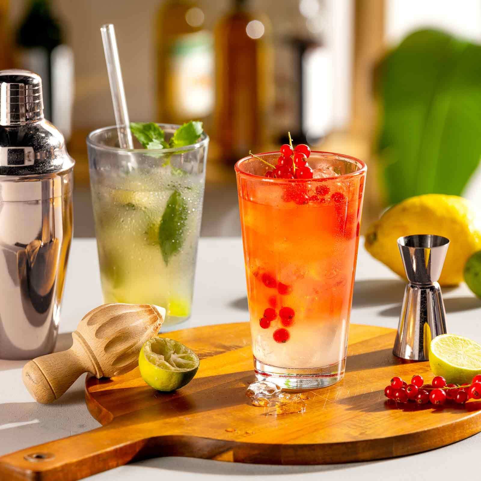 LEONARDO Glas »Trinkgläser Optic 540 ml 4er Set bunt«