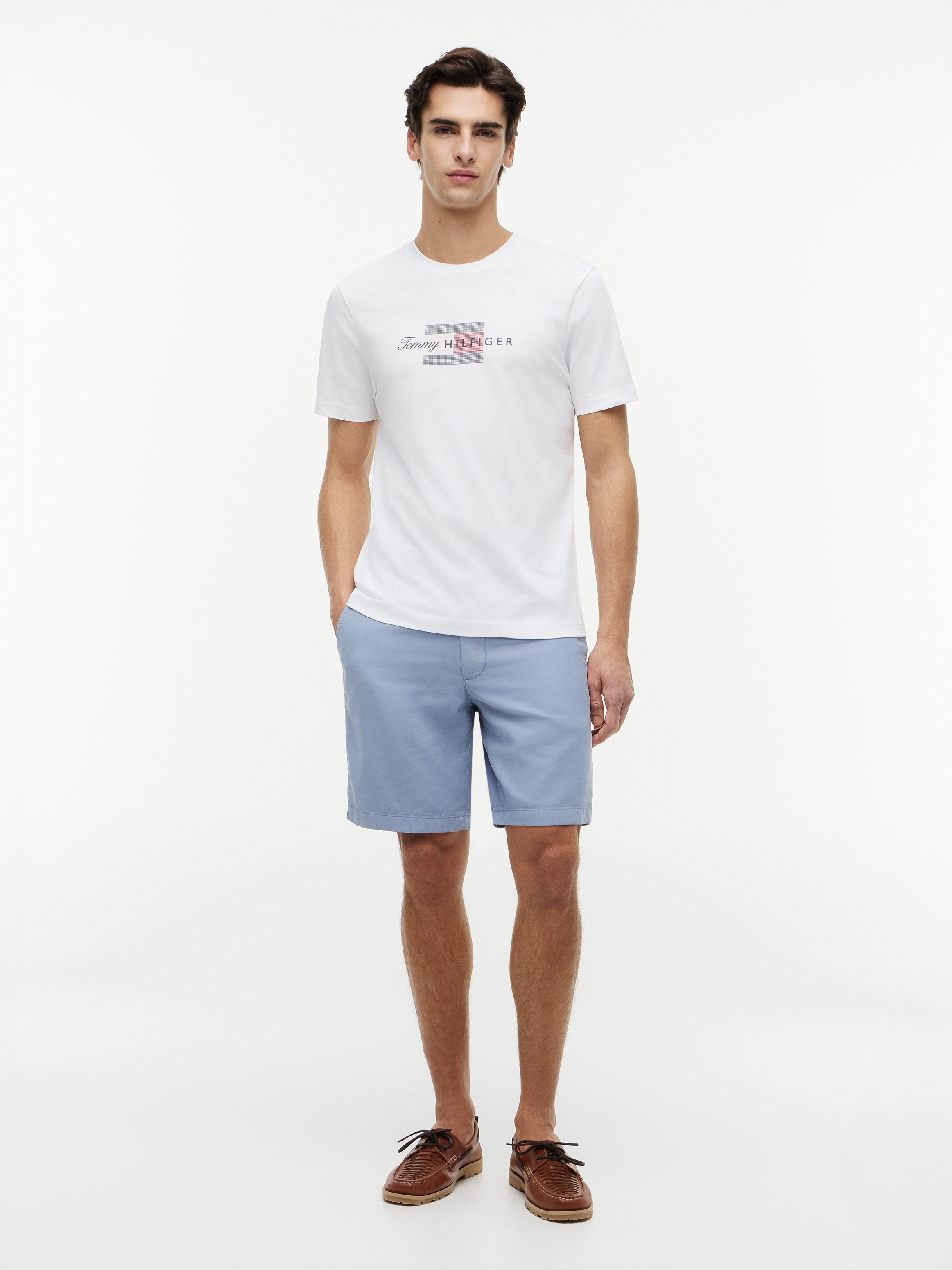 Tommy Hilfiger T-Shirt »SCRIPT FLAG REGULAR TEE« aus Jersey mit Flag-Grafik