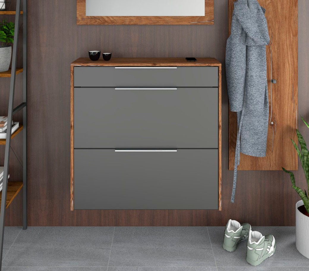 borchardt Möbel Schuhschrank »Oliva« Wandmontage, stehende Montage & Glasböden  unter Mehr aus der Serie