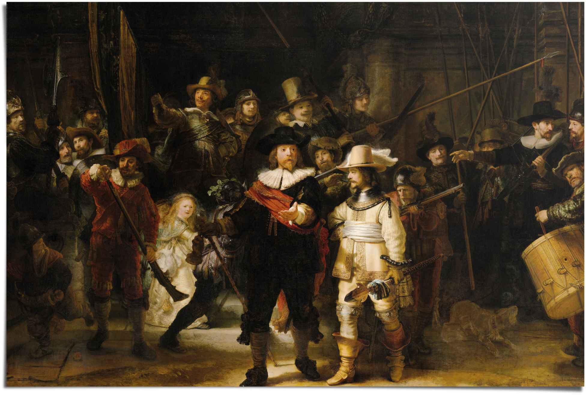 Reinders! Poster »Rembrandt Die Nachtwache«, (1 St.) auf Rechnung kaufen