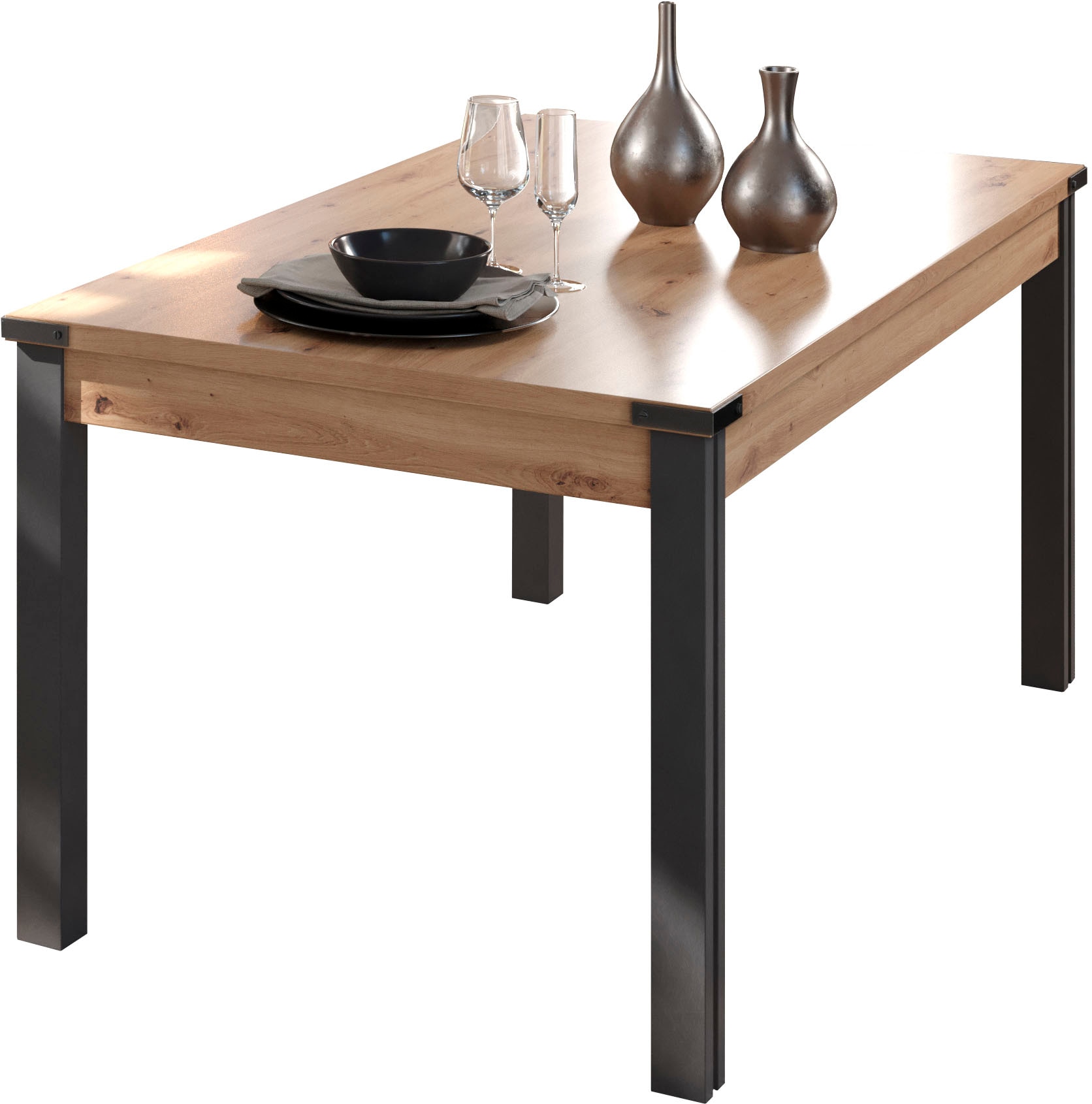 Home affaire Esstisch »Mia«, (1 St.), Esszimmertisch, rechteckige Form - (B/T/H) 160/90/77 cm