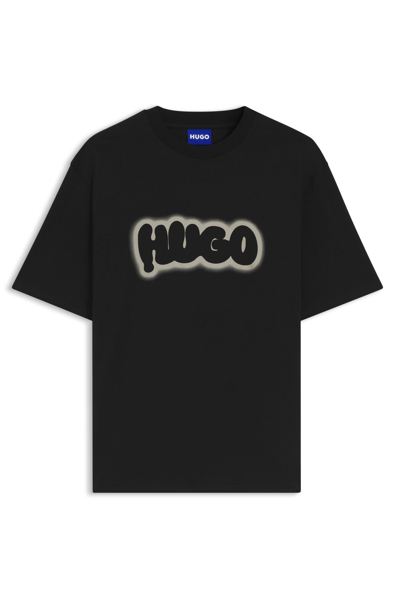 HUGO Blue T-Shirt »Nulibax«, Rundhalsausschnitt, regular fit, Logoprint