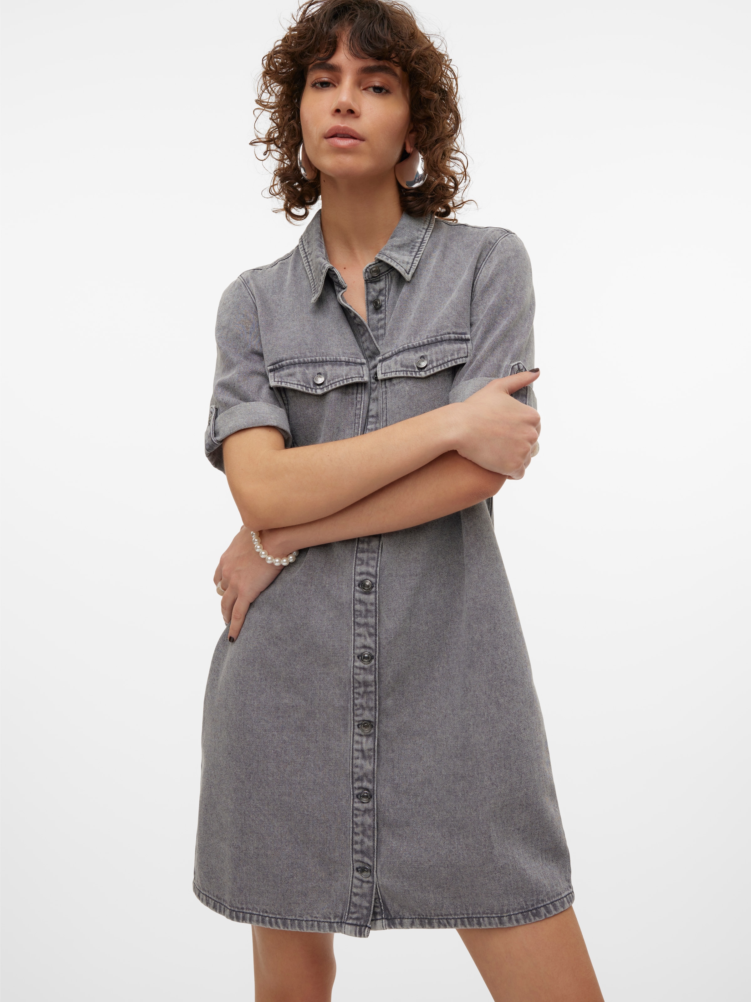 Vero Moda Jeanskleid »VMJENNIE SS SHORT DENIM DRESS NOOS«