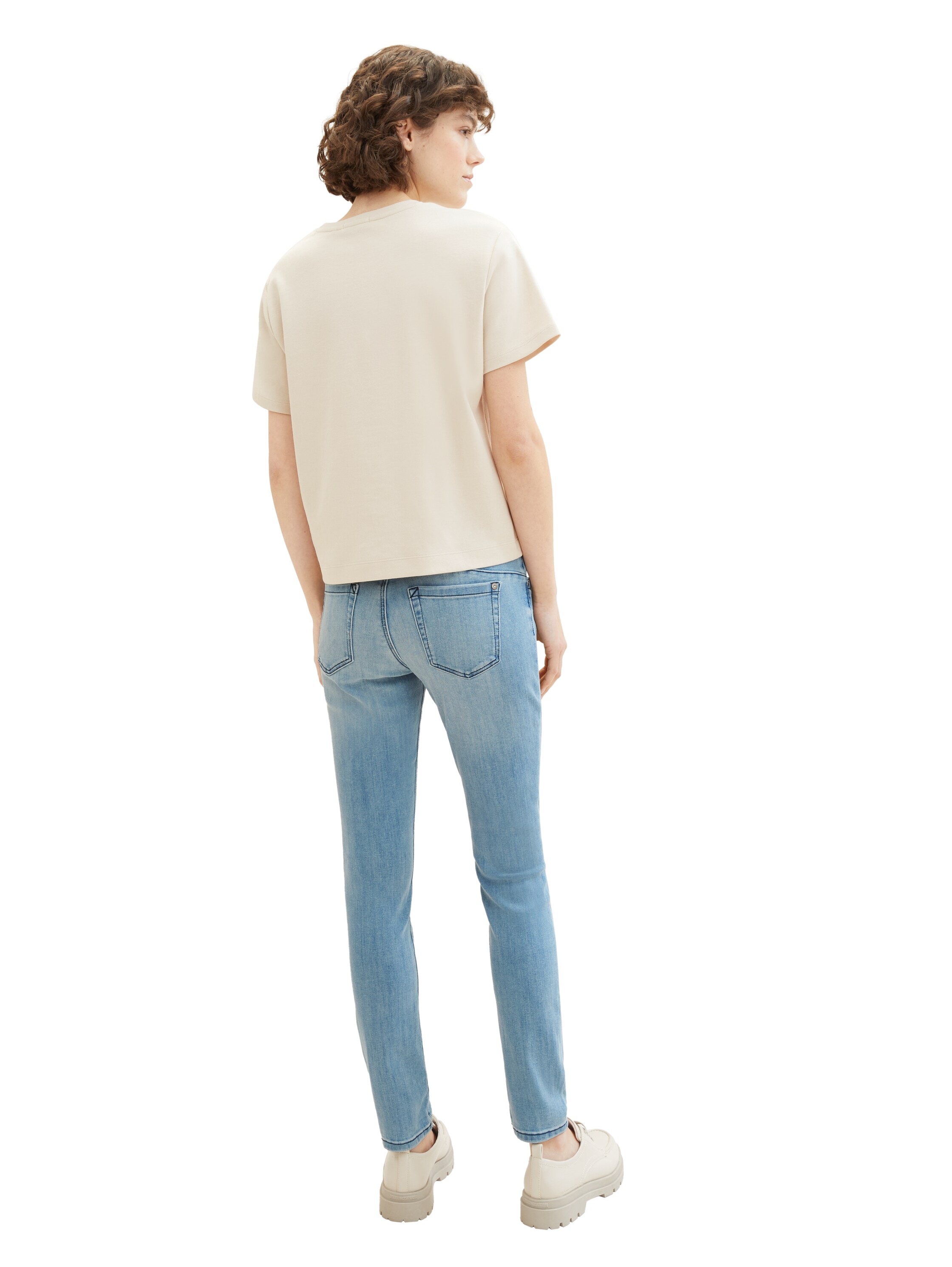 TOM TAILOR 5-Pocket-Jeans »Tapered Relaxed«, mit Kordel am Bund