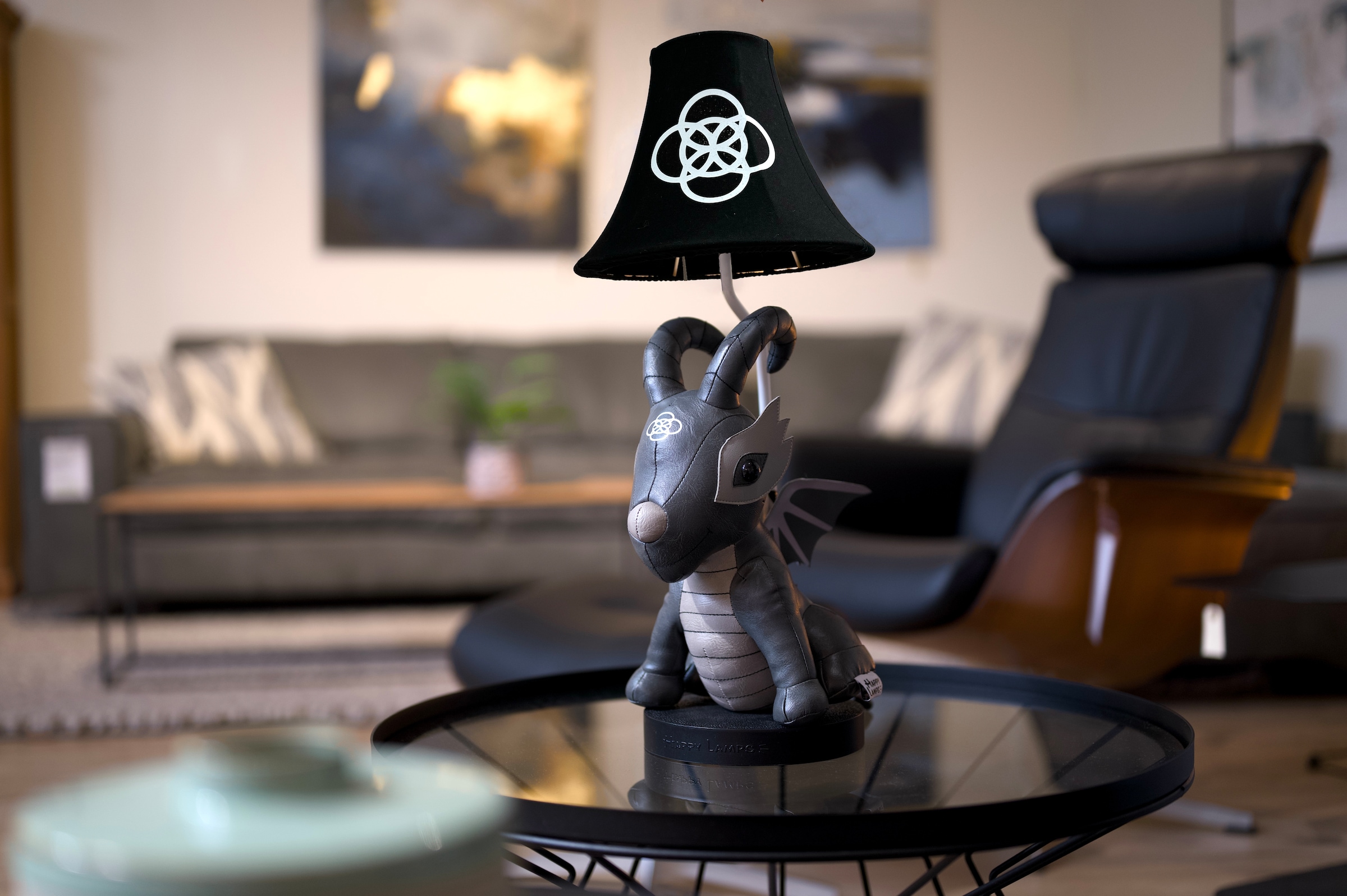 Happy Lamps for smiling eyes LED Tischleuchte »Black Dragon« GU 5,3 1 Stk. Warmweiß Hochwertig, Einzigartig, Zertifiziert