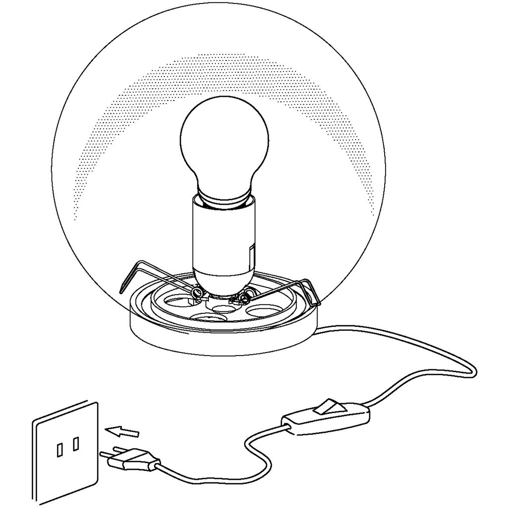 EGLO Tischleuchte »RONDO«, 1 flammig-flammig