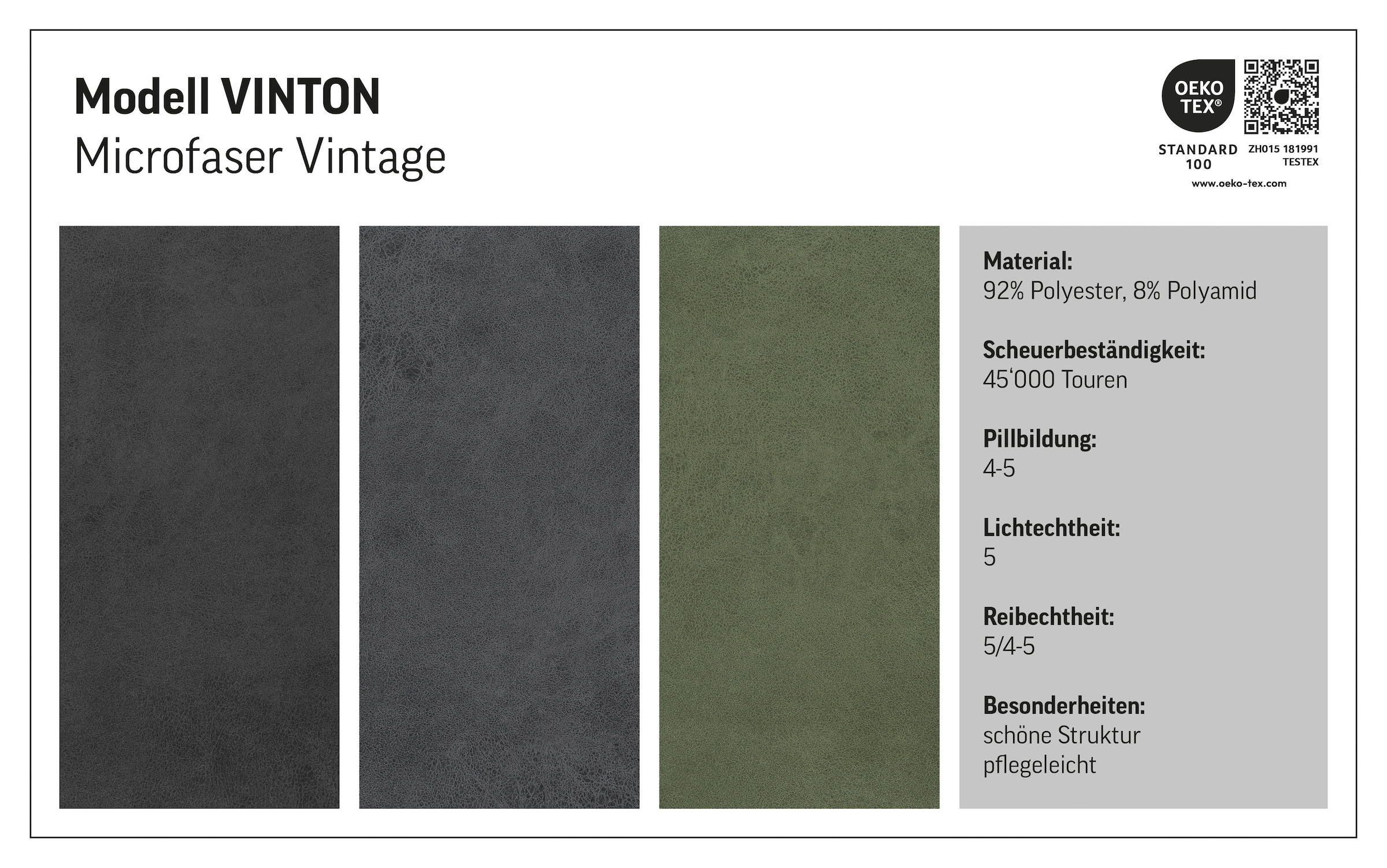 Places of Style Boxspringbett Vinton, mit LED-Beleuchtung, Massivholzrahmen, verschiedene Härtegrade auswählbar