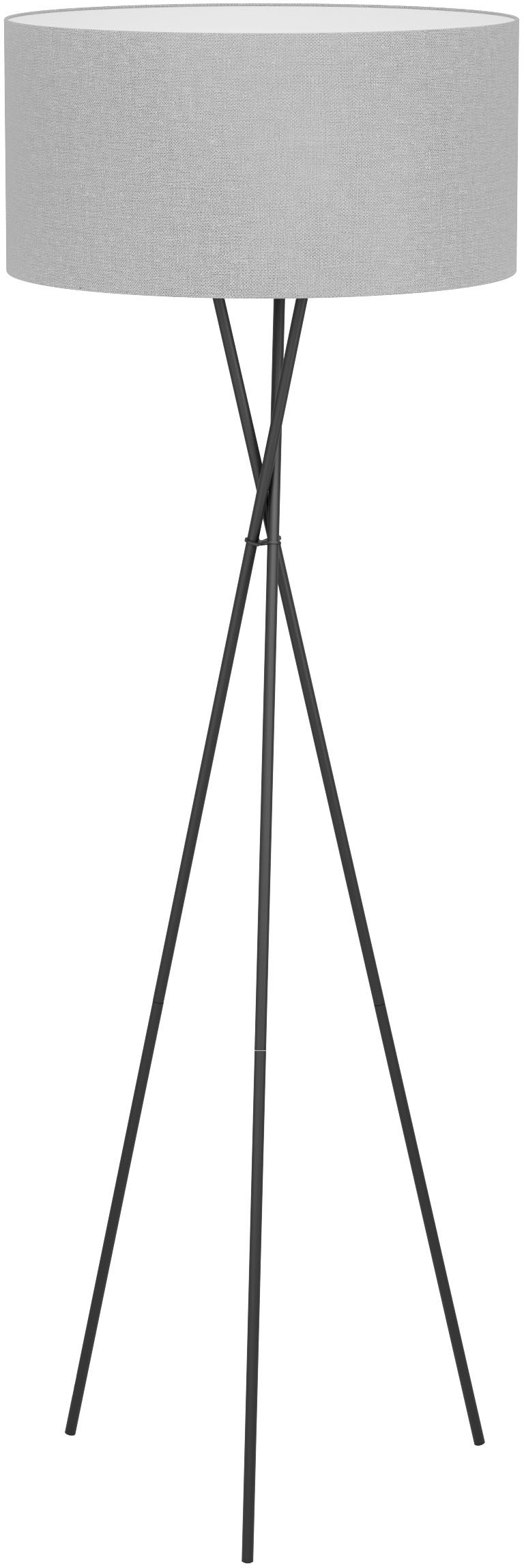 EGLO Stehlampe mit E27 Stehleuchte aus Stahl schwarz in kaufen - - »FONDACHELLI«, | exkl. online Garantie 3 XXL 1X60W Jahren