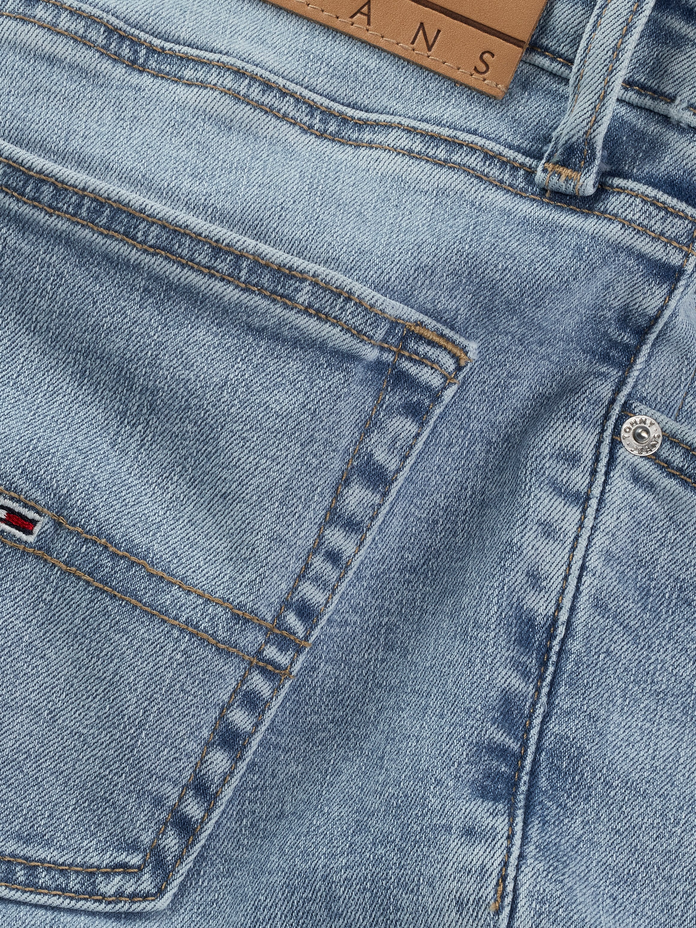 Tommy Jeans Slim-fit-Jeans »Austin Slim Tapered«, Mit Gürtelschlaufen