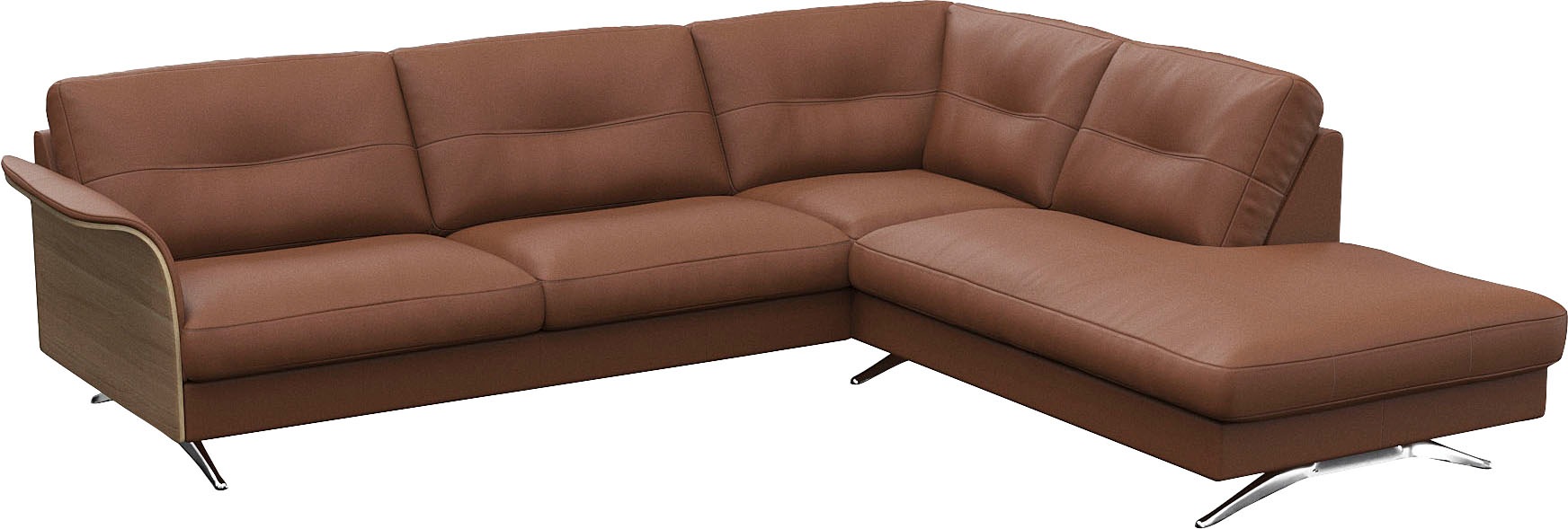 FLEXLUX Ecksofa »Glow, super bequem durch hochwertigem Sitzaufbau mit Federkern, L-Form«, Skandinavisches Design, In hochwertiger Verarbeitung