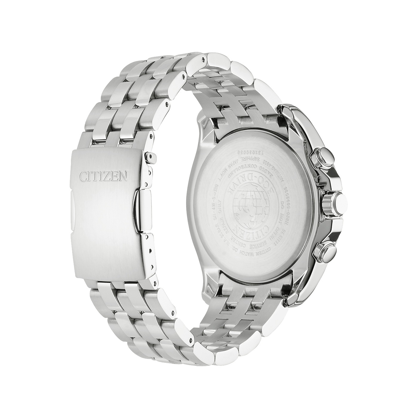 Citizen Funk-Multifunktionsuhr Armbanduhr, Herrenuhr, Solar, bis 20 bar wasserdicht, Edelstahlarmband