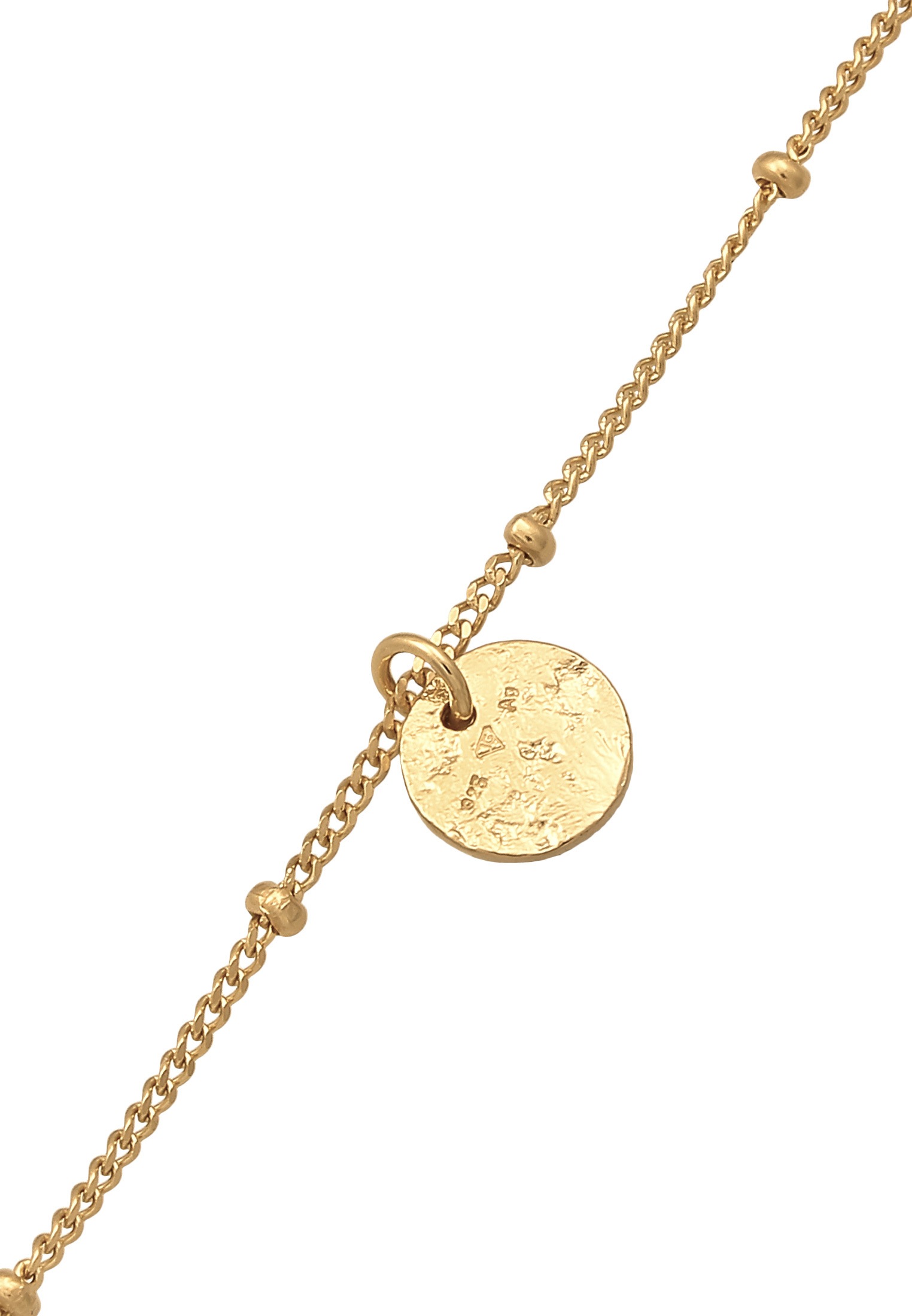 Elli Armkette »Armband Kugelkette Plättchen Disc 925 Silber«