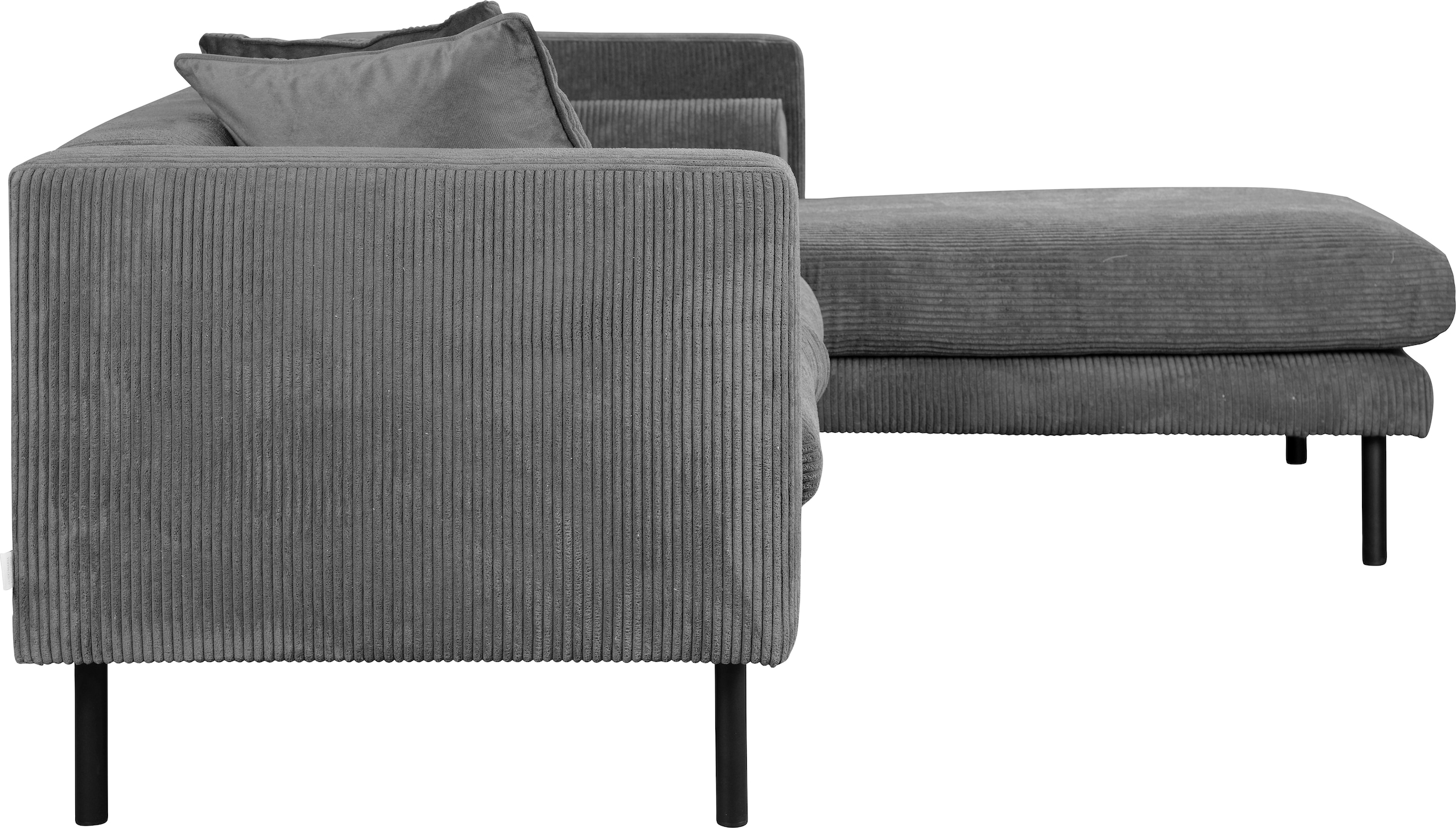 Guido Maria Kretschmer Home&Living Ecksofa »Lillibeth L-Form Designsofa, Maße B/T/H: 240/173/83 cm«, Zierkissen als Wendekissen, in Samtoptik oder Cord