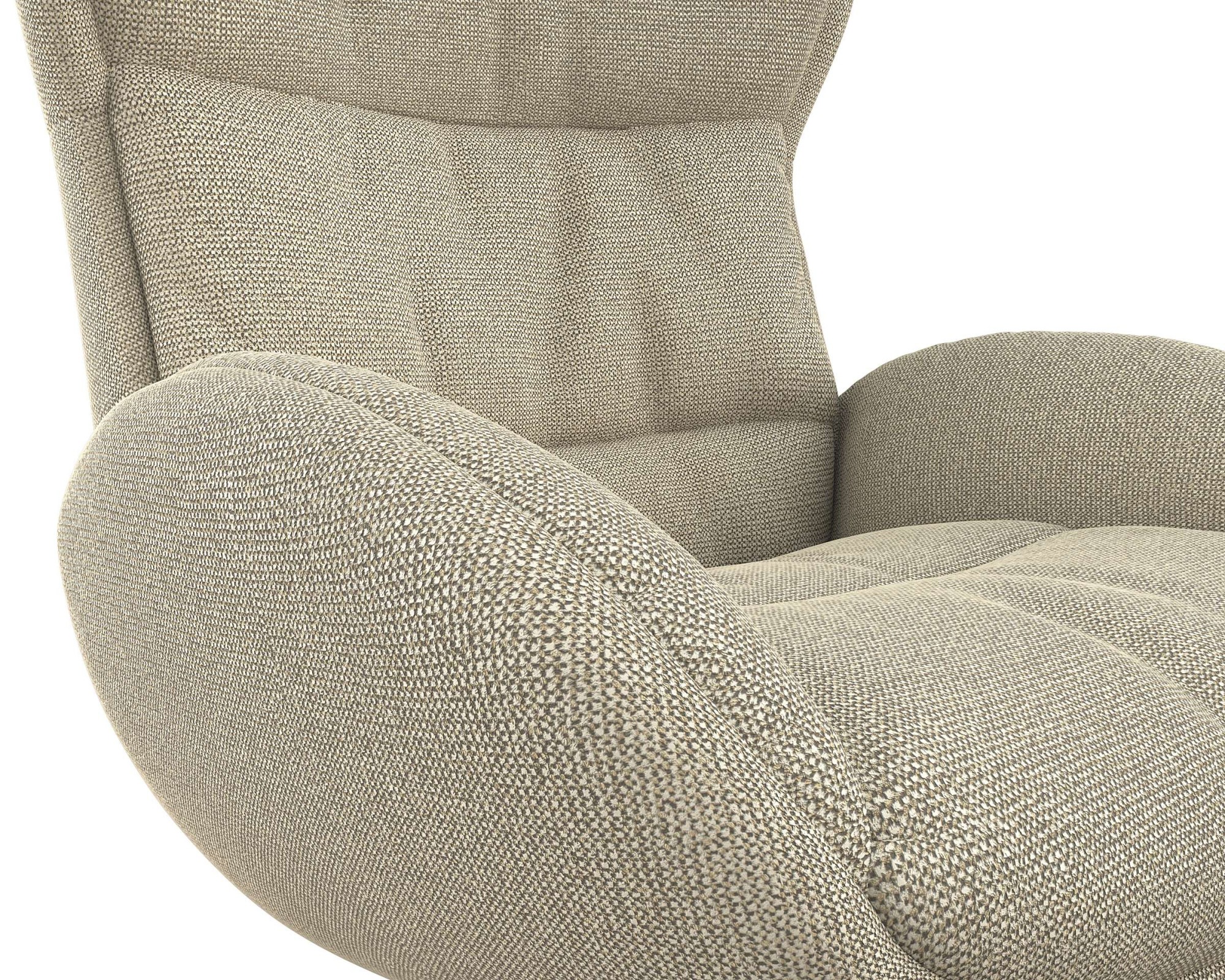FLEXLUX Relaxsessel »Haze, TV-Sessel, Fernsehsessel, Polstersessel,«, Rückenteilverstellung, drehbar, Fuß schwarz