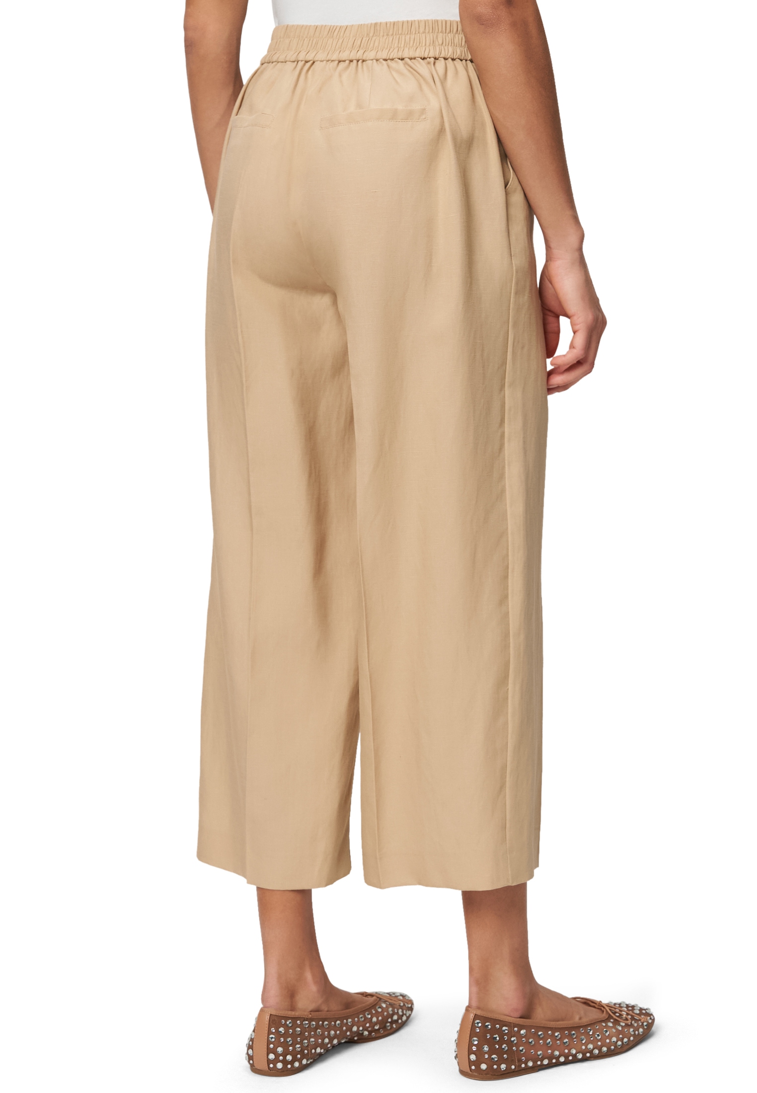 Zero Leinenhose »Leinenhose mit weitem Bein 24 Inch«