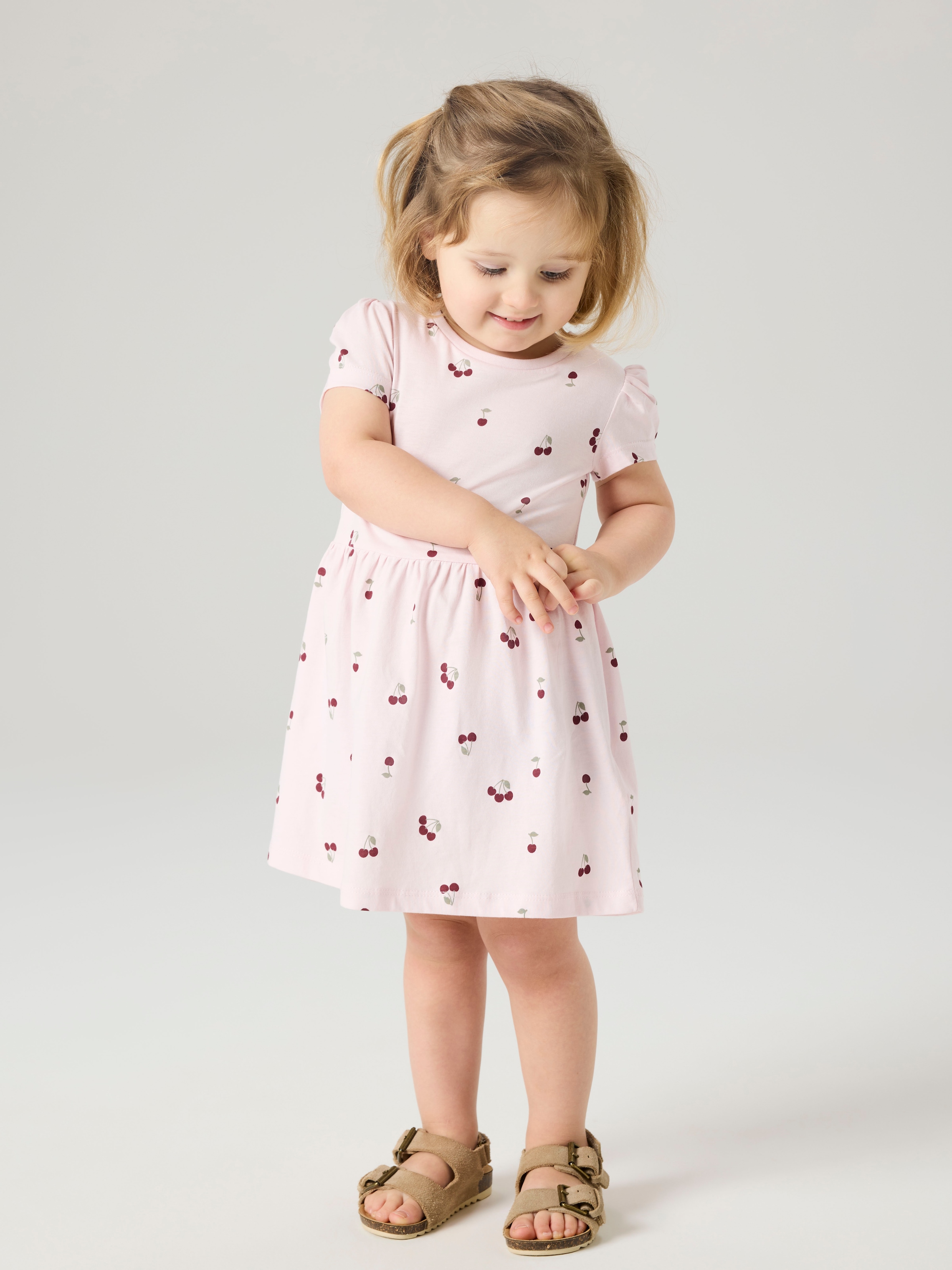 Name It Minikleid »NMFVIVIA SS 2P DRESS NOOS« 2 tlg. Baumwolle, bedruckt und uni im Set