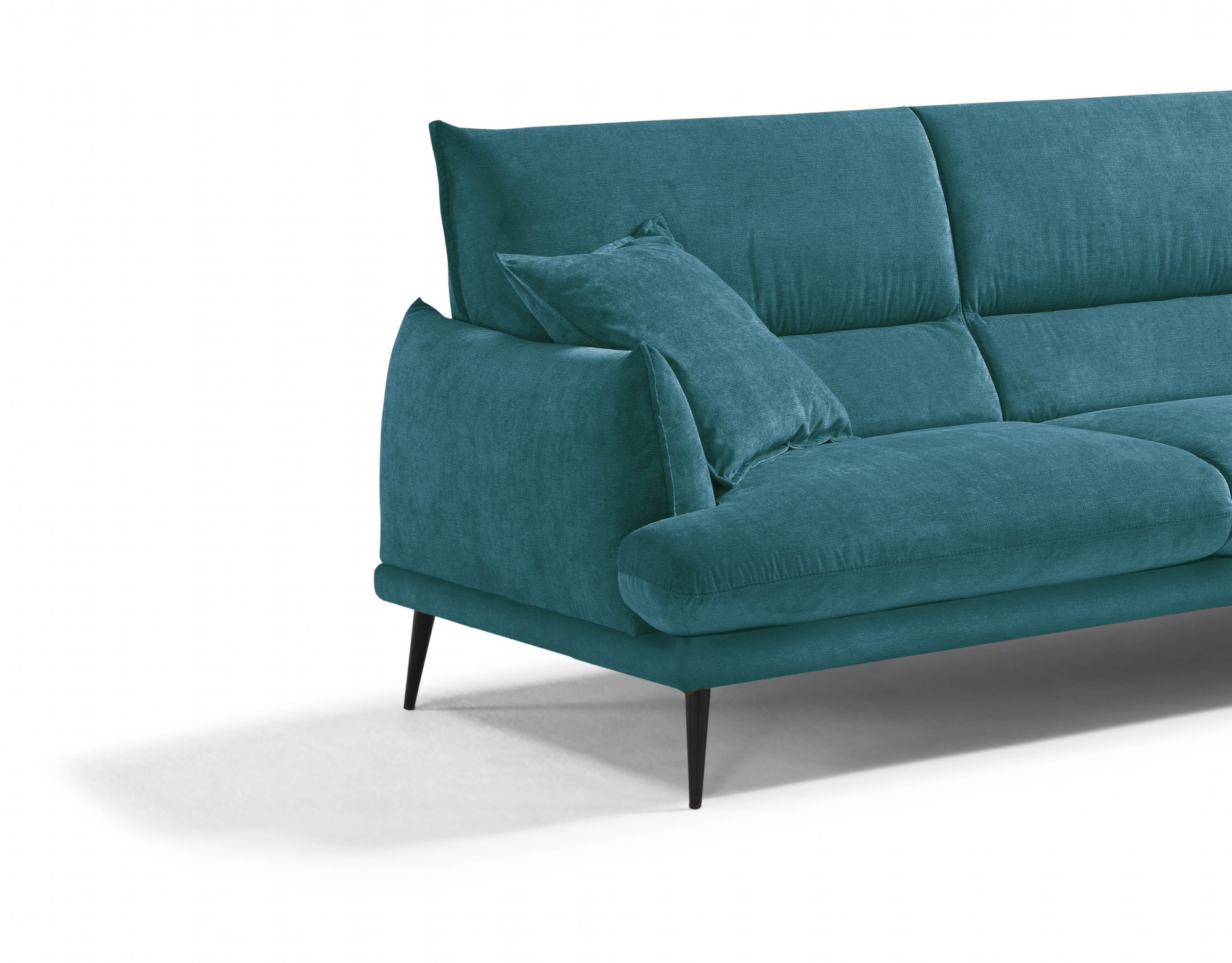 Egoitaliano Ecksofa »FUNNY, hochwertiges und aktuelles Design, bequeme Rückenlehne«, hochwertiger Sitzkomfort, L-Form