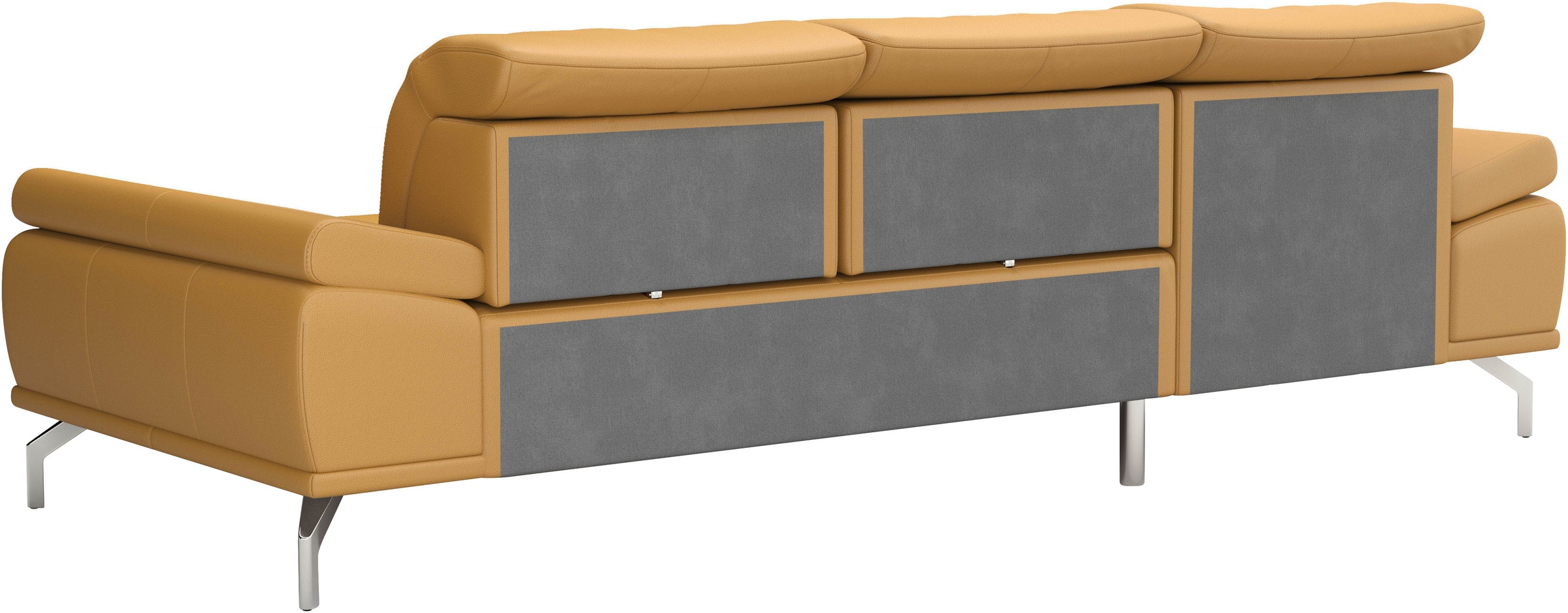 Places of Style Ecksofa »Caluna«, Inkl.Sitztiefenverstellung, wahlweise mit Kopf- und Armteilverstellung