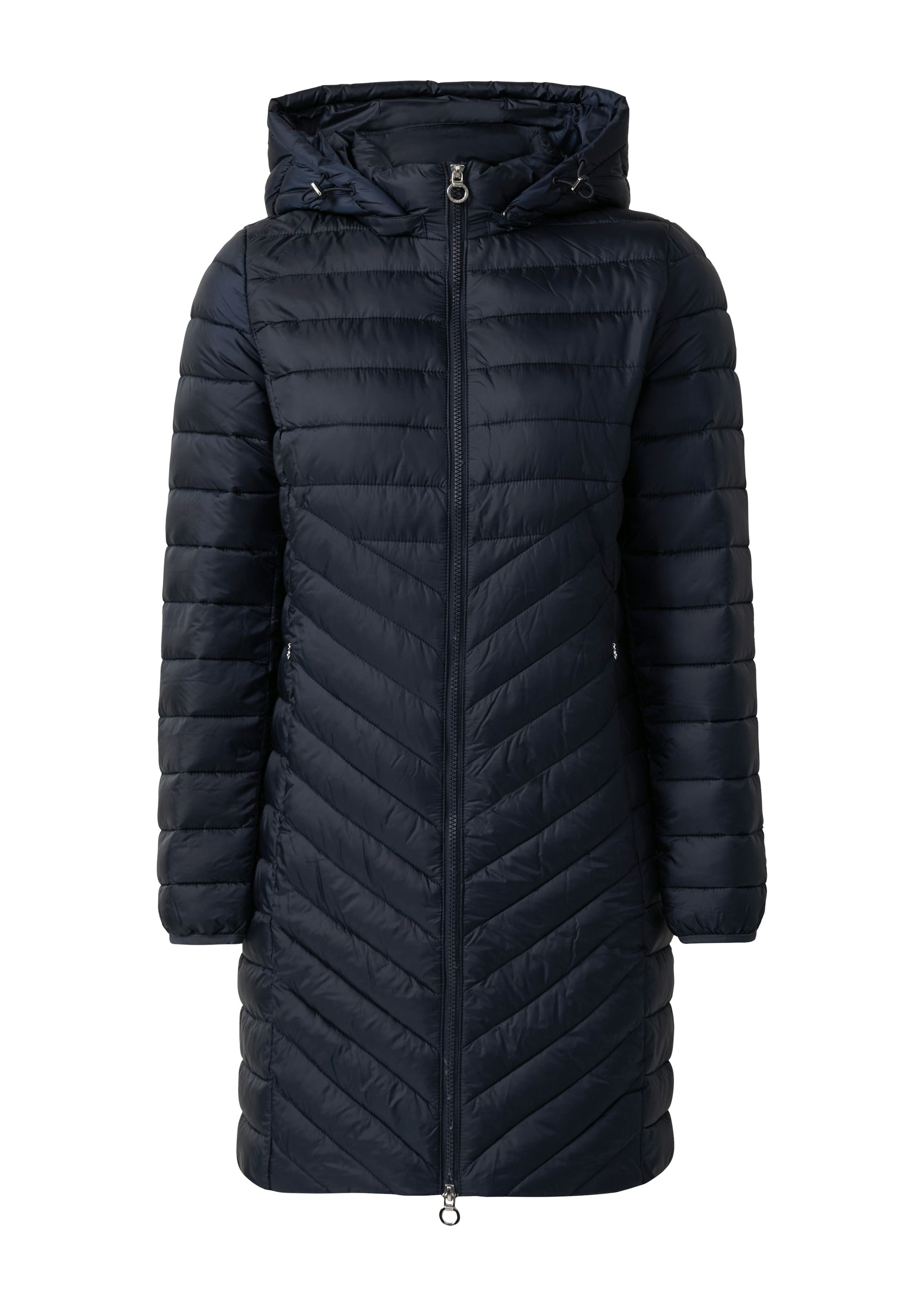 s.Oliver Steppmantel, im Slim Fit, abnehmbare Kapuze