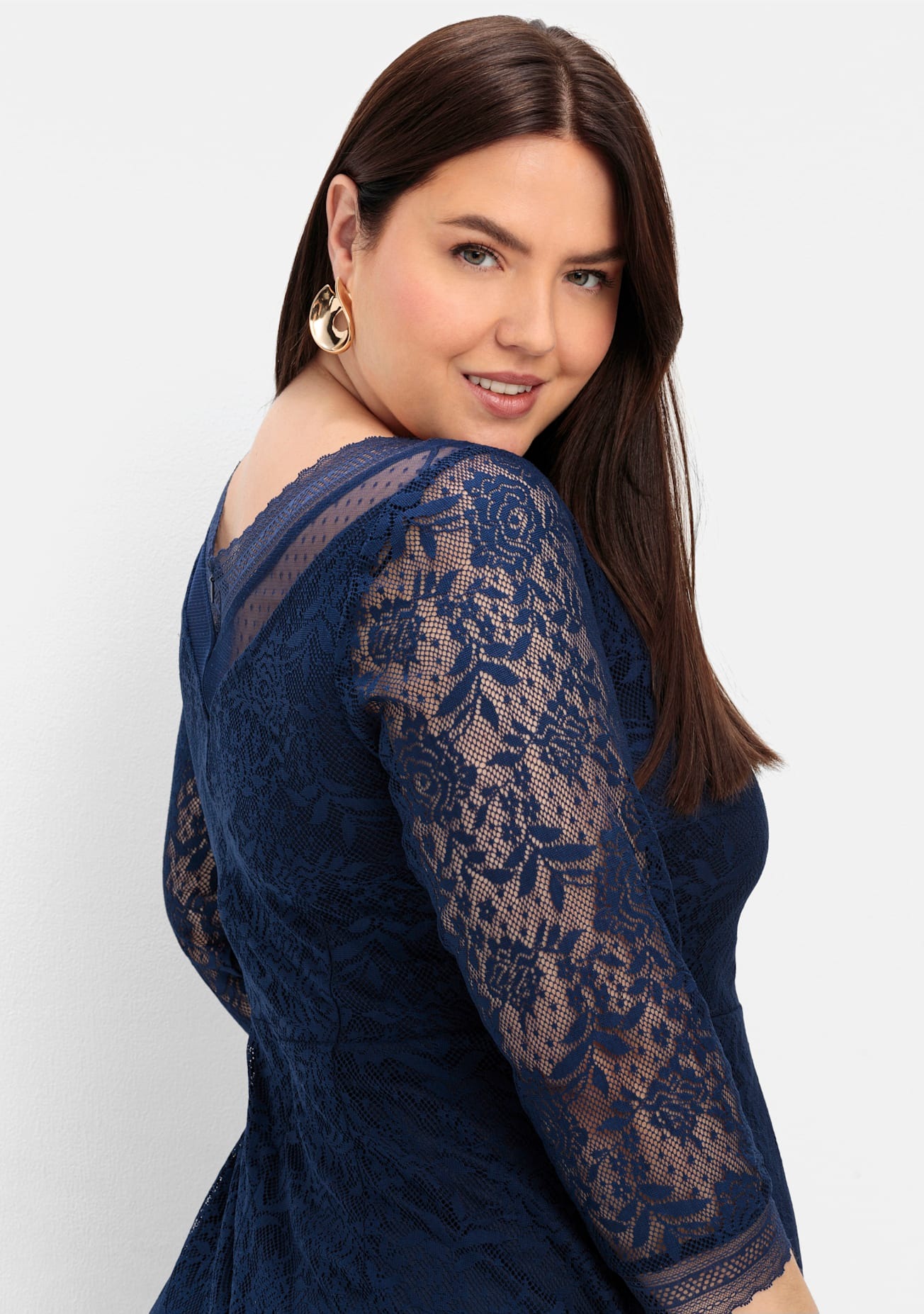 Sheego Spitzenkleid »Abendkleid«
