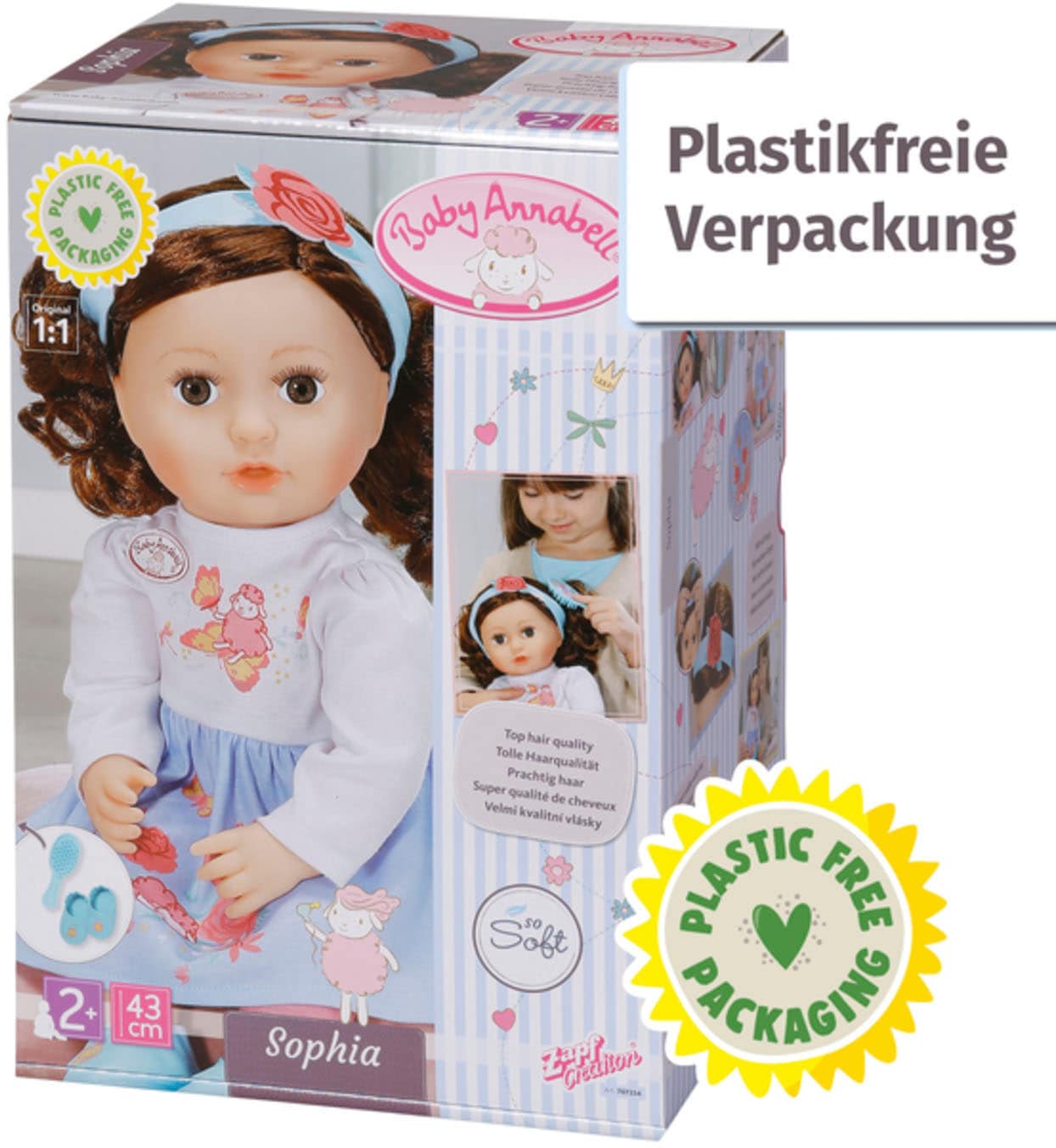 Baby Annabell Babypuppe »Sophia, brünett, 43 cm«