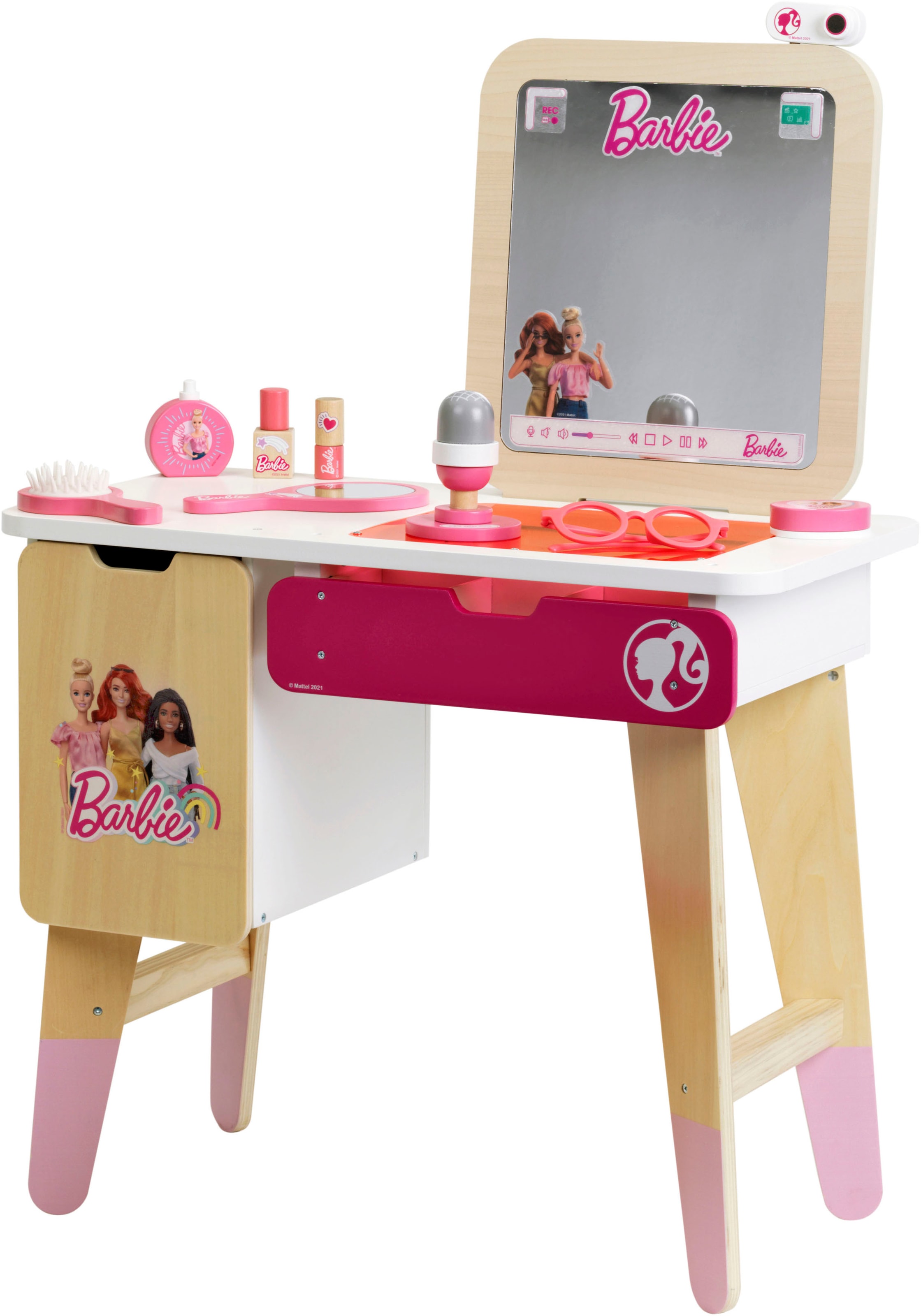 »Holzspielzeug, Vloggerstudio«, Raten aus Schminktisch Klein kaufen Barbie auf Holz