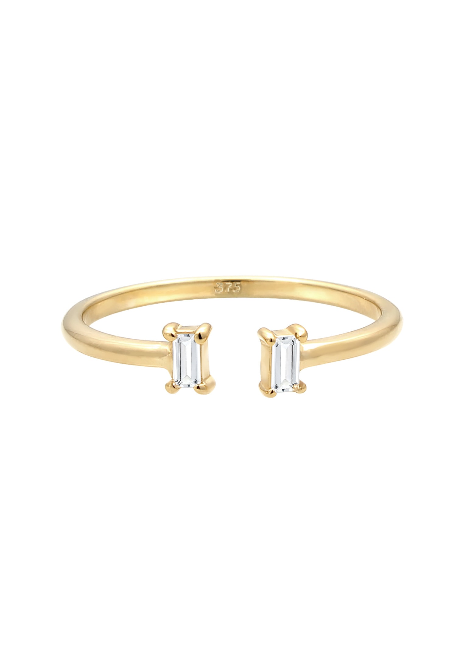 Elli Premium Verlobungsring »Ring Topas Weiß 375 Gelbgold«