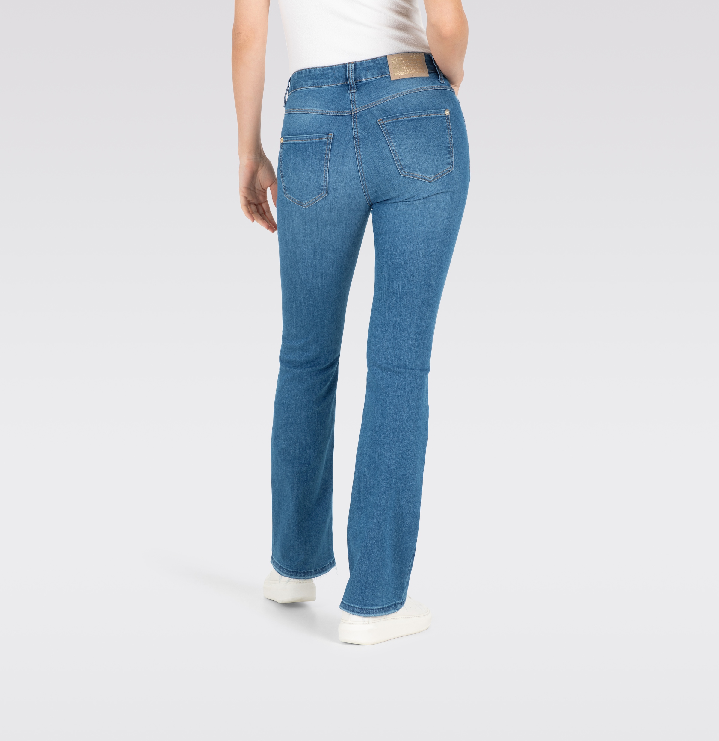 MAC Bootcut-Jeans »BOOT«, Modisch ausgestellter Saum