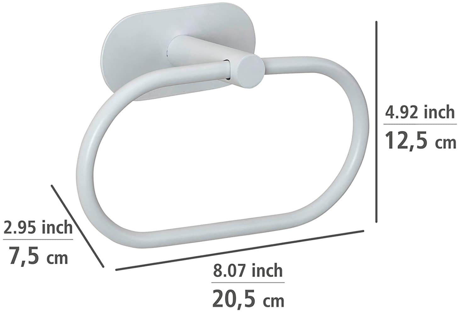 WENKO Handtuchring »Turbo-Loc® Modell Orea« aus Edelstahl, Befestigen ohne Bohren