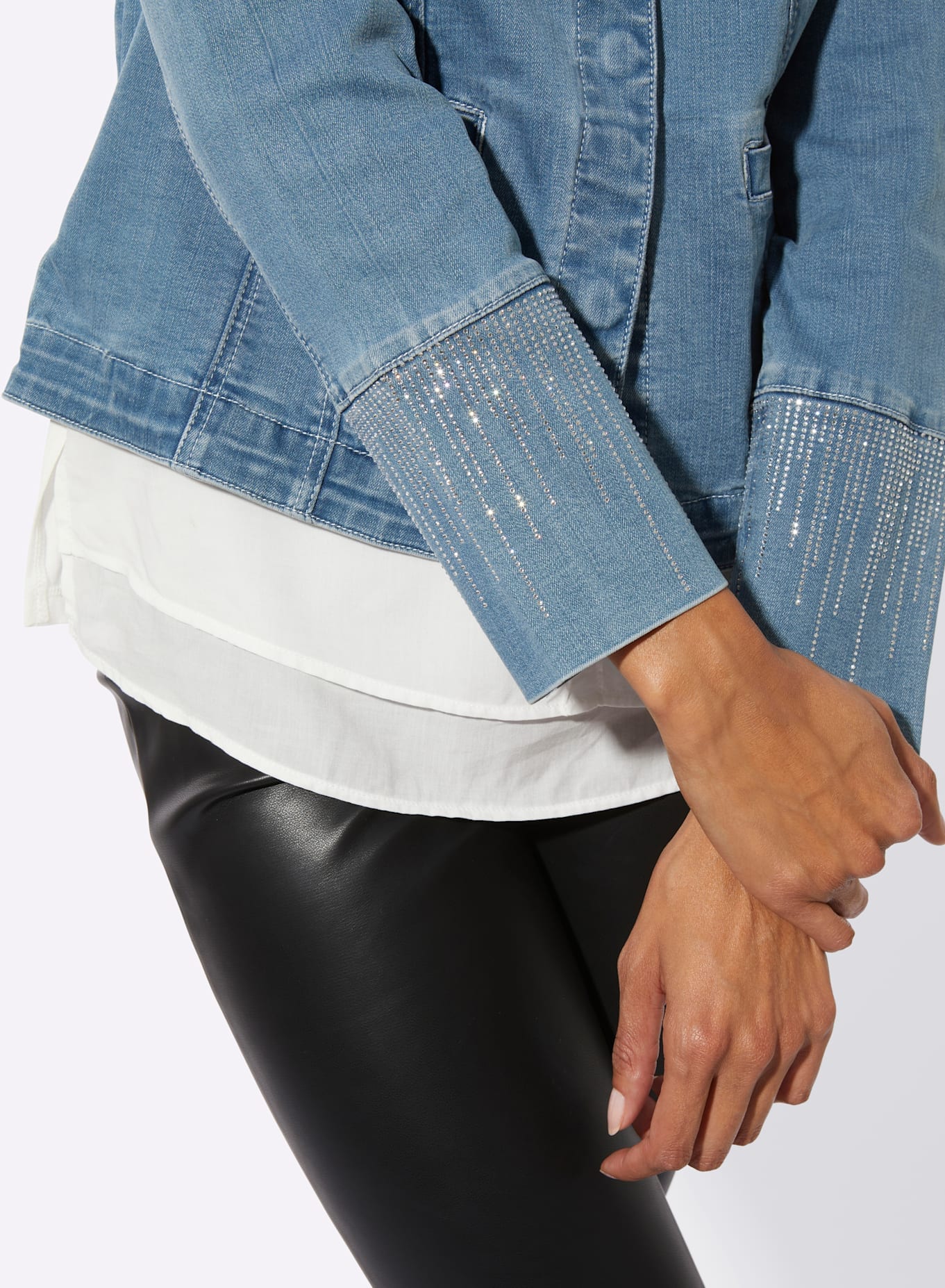 creation L Jeansjacke ohne Kapuze