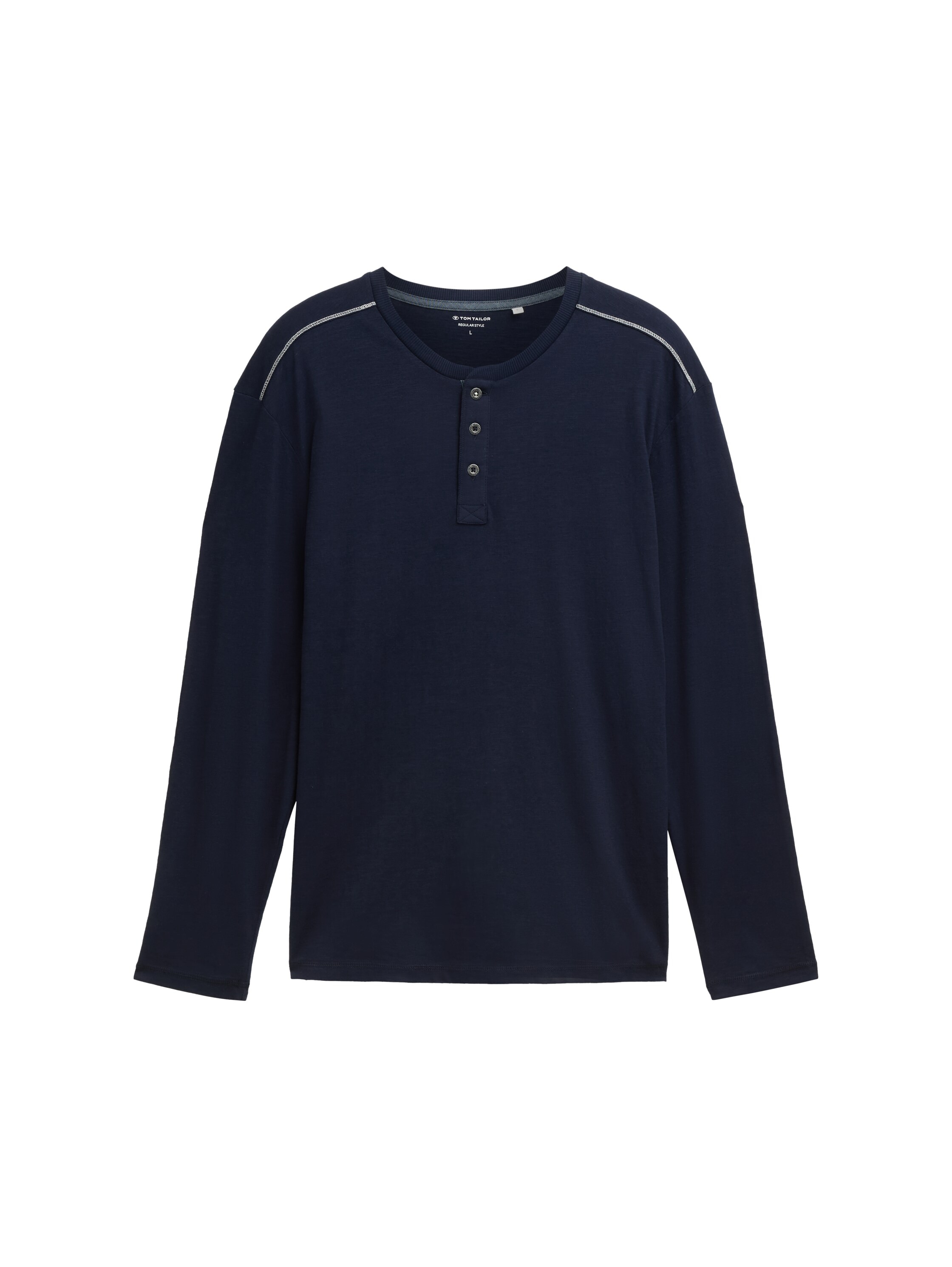 TOM TAILOR Henleyshirt, mit Henley Ausschnitt