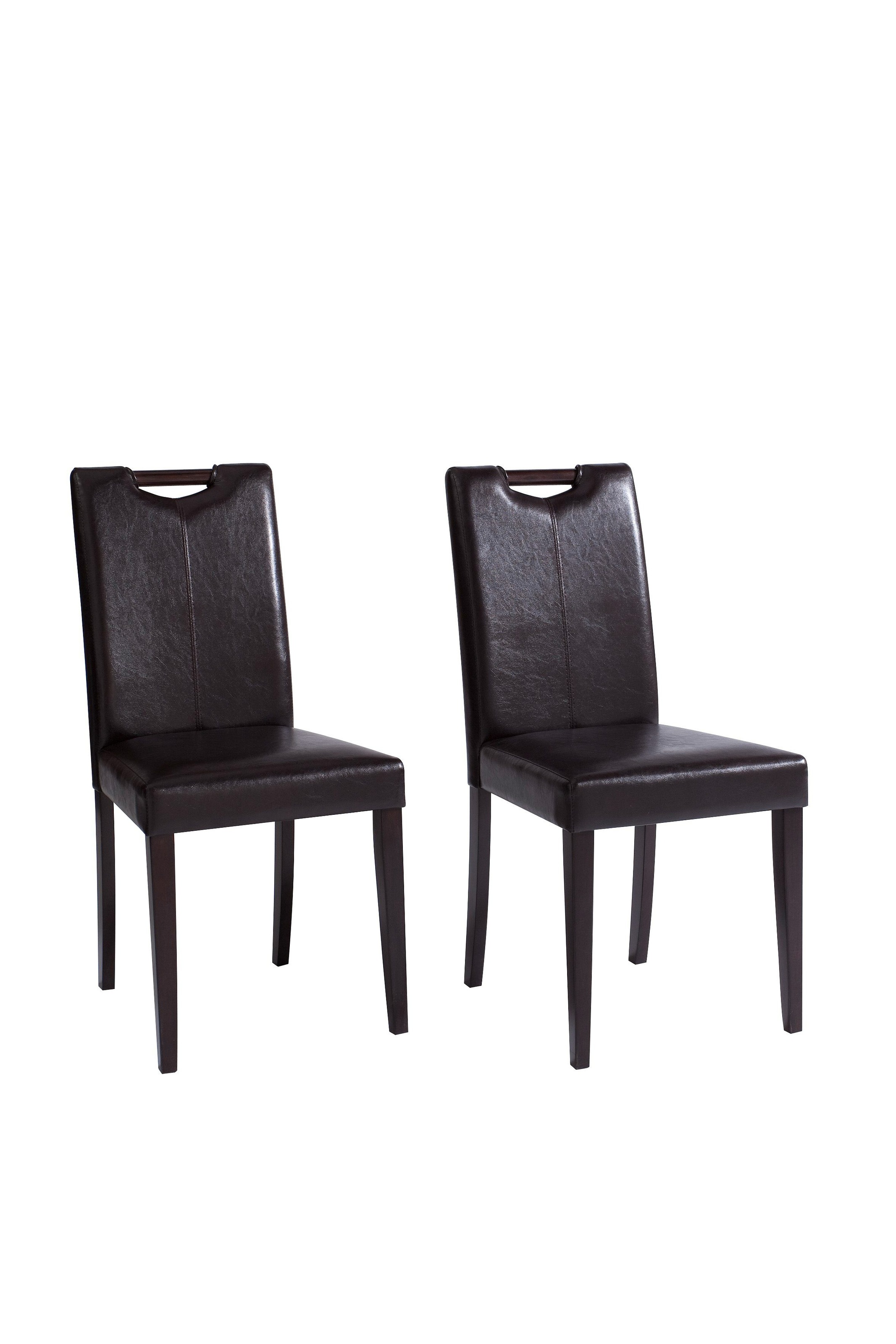 Home affaire Stuhl »Stuhlparade«, (Set), 2 St., Microfaser, in zwei  unterschiedlichen Bezugsqualitäten, Sitzhöhe 46 cm bequem kaufen
