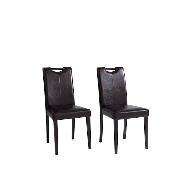 Home affaire Stuhl »Stuhlparade«, (Set), 2 St., Microfaser, in zwei  unterschiedlichen Bezugsqualitäten, Sitzhöhe 46 cm bequem kaufen
